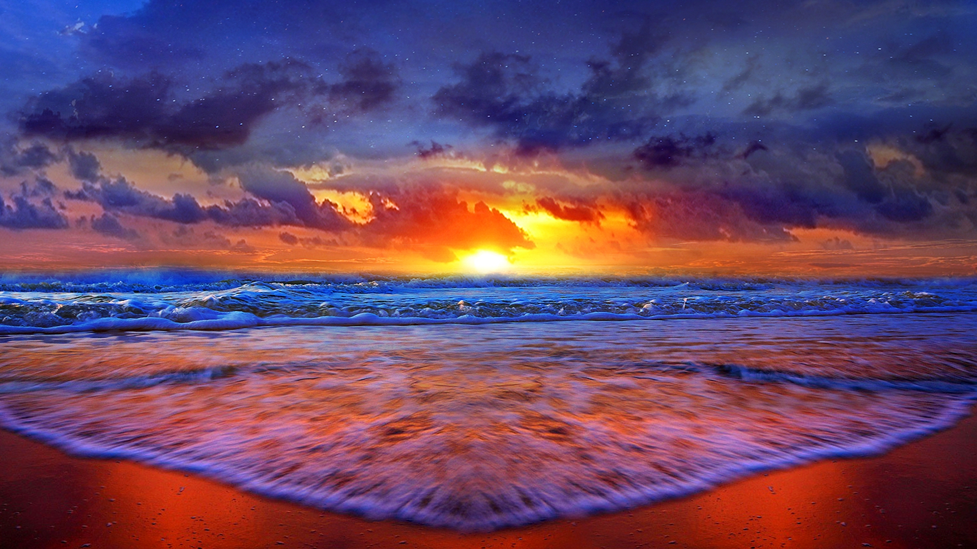 Desktop Backgrounds Beach Sunset HD Wallpaper, Background Images