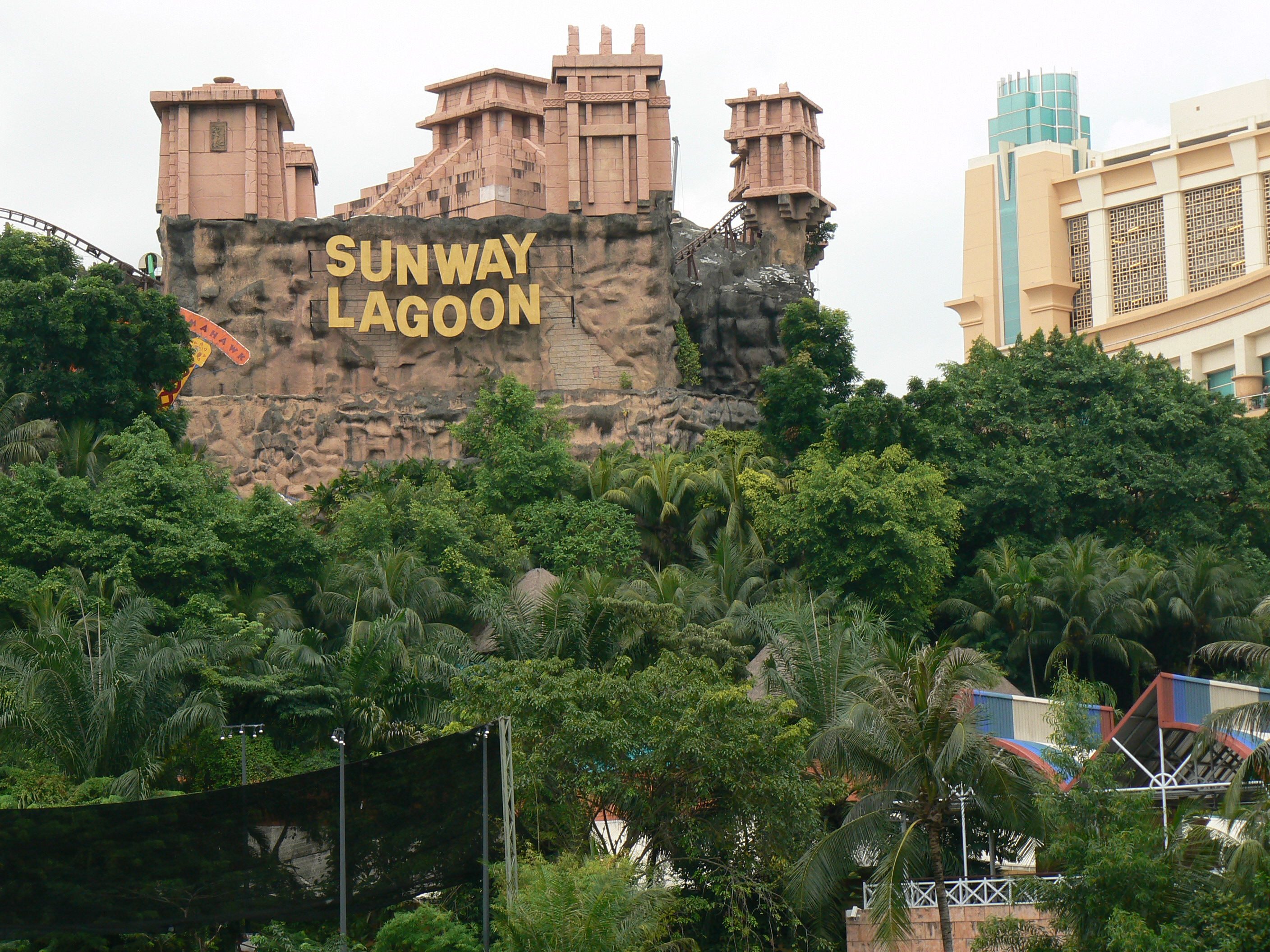 Sunway Lagoon, Buildings, Castle, City, Cliffs, HQ Photo