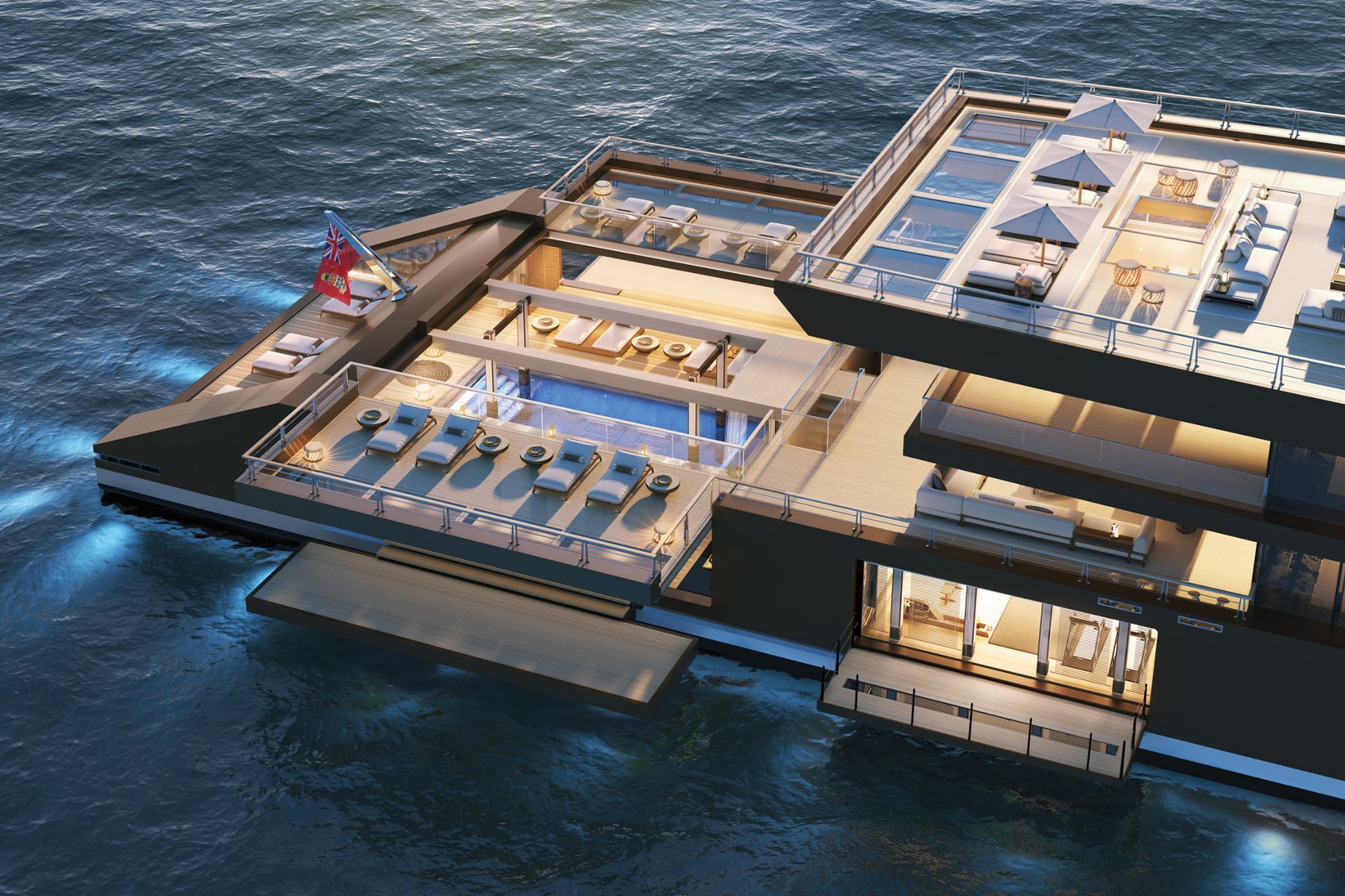 See inside the stunning 400ft superyacht with VIP suites, gym ...