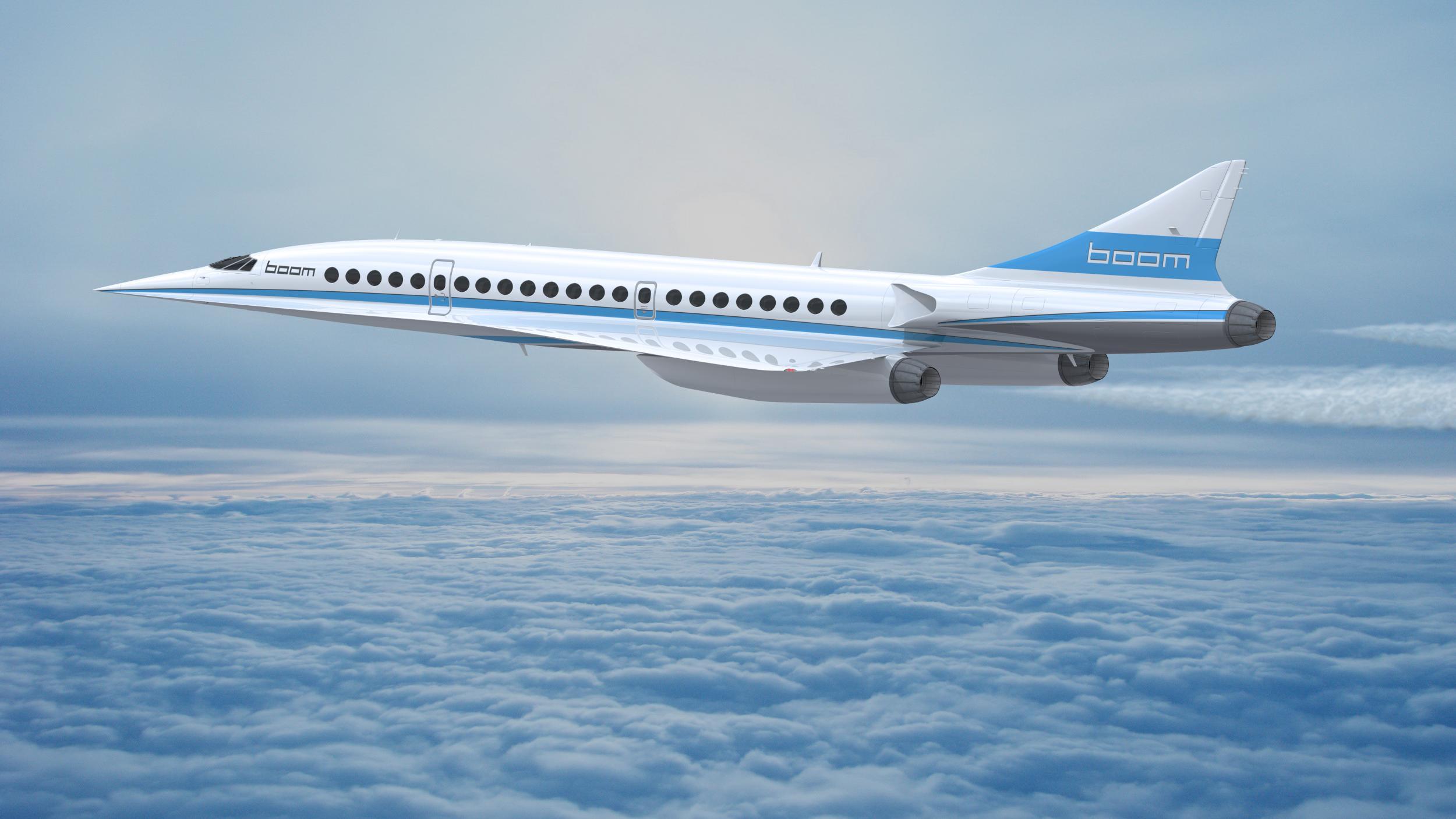 Boom Supersonic jet set to fly from London to New York in three ...
