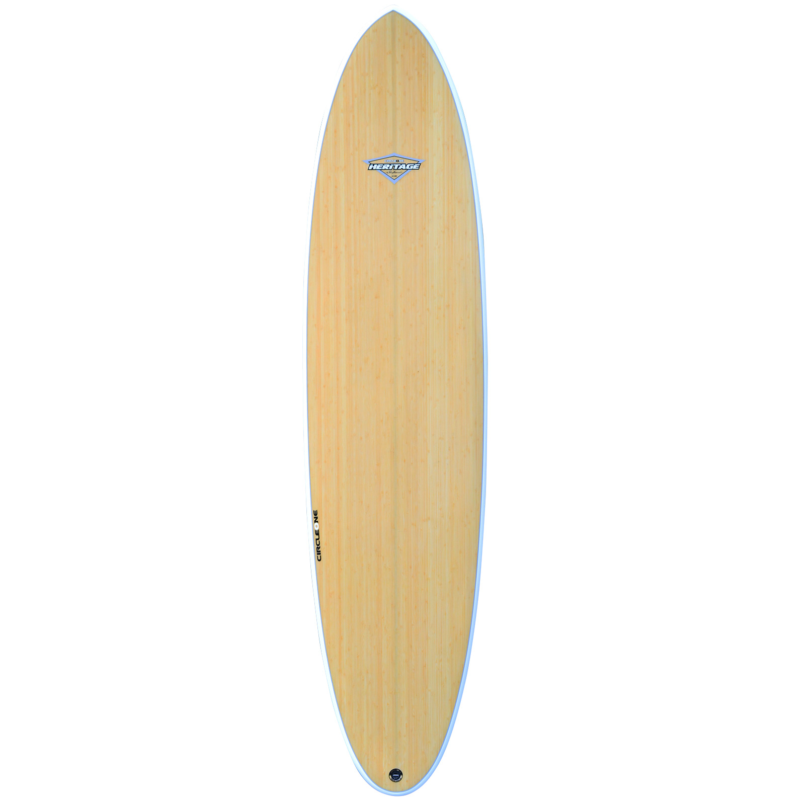 7ft 6inch Round Pin Surfboard | Sustainably Sourced Bamboo | UK Design