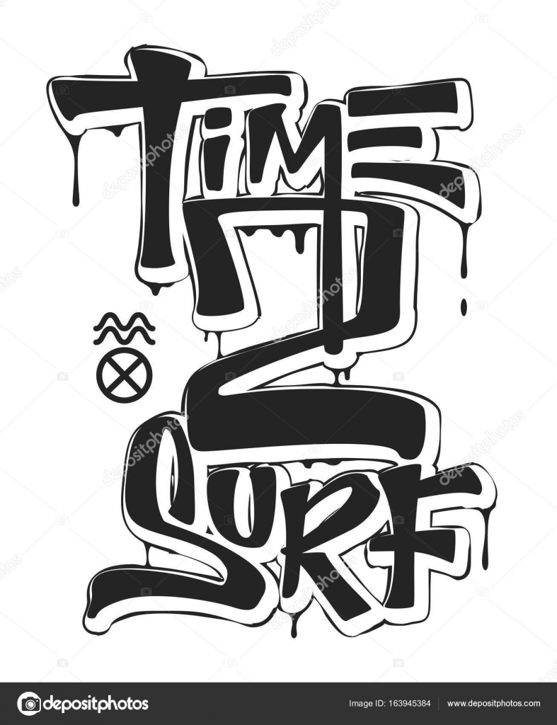 Time to surf, print design for t-shirt vector illustration — Stock ...