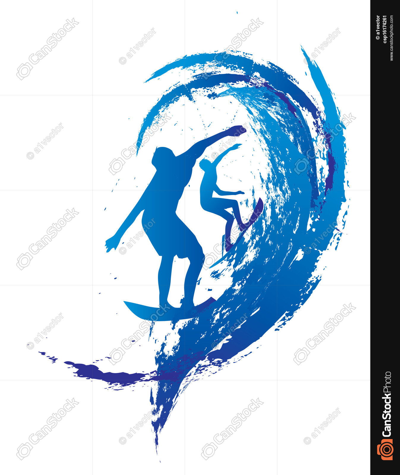 Pacific surfer vector graphic design. Pacific surfer... clip art ...