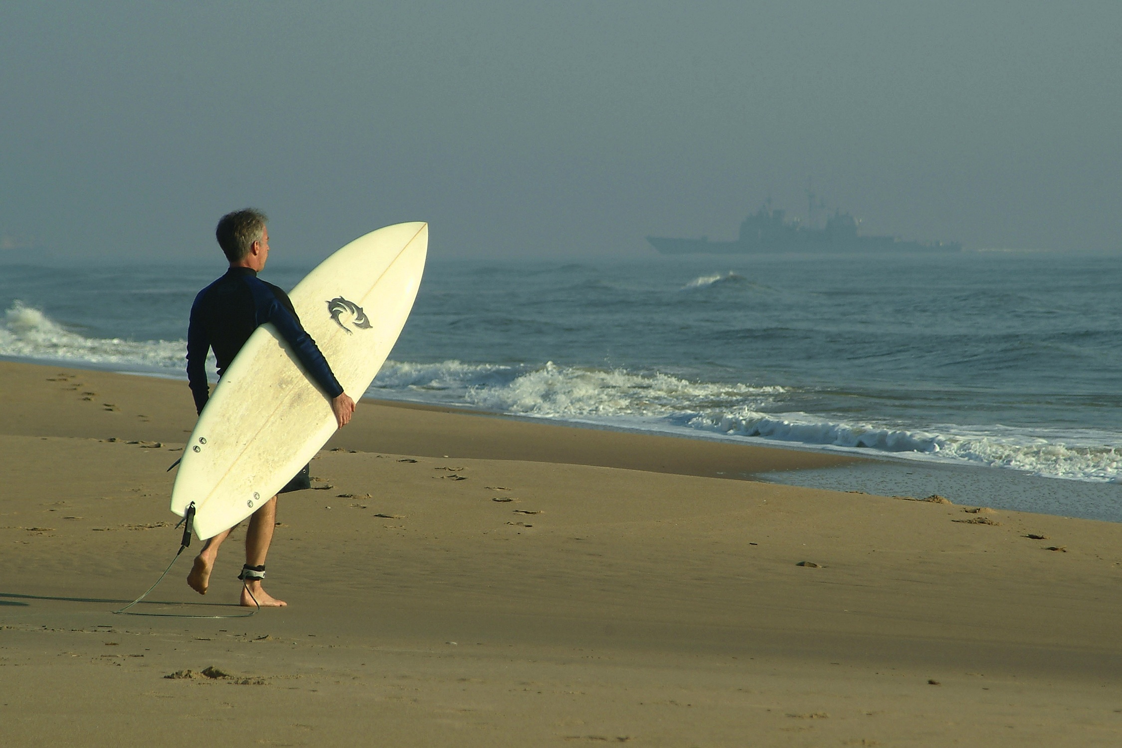 Surfer on the Beach, Activity, Beach, Blue, Human, HQ Photo