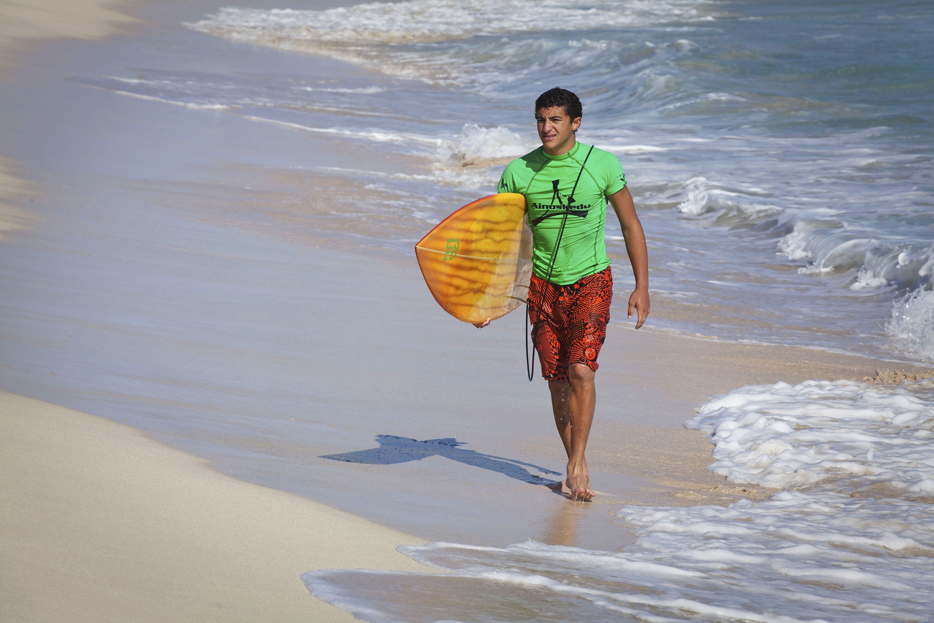 Surfer on the Shore, Activity, Blue, Ocean, Sea, HQ Photo