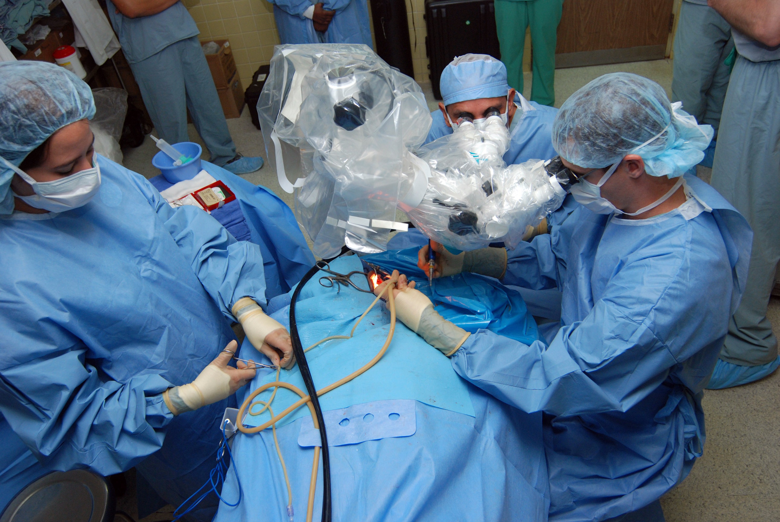Surgeons operating photo