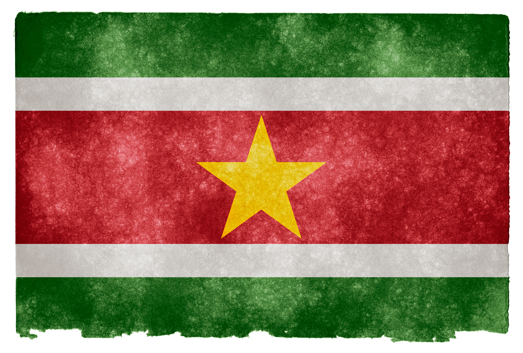 Suriname grunge flag photo
