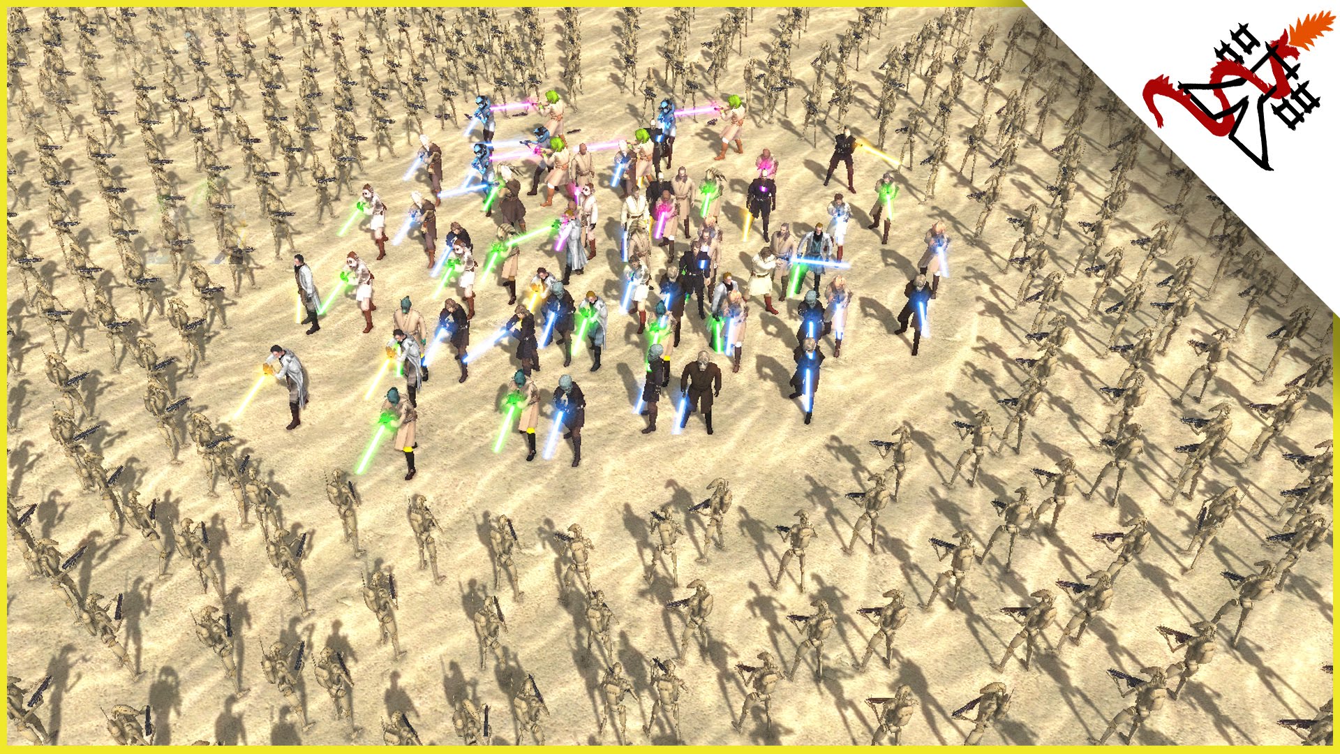 JEDIs SURROUNDED BY DROIDS - Star Wars Galaxy at War MOD - YouTube
