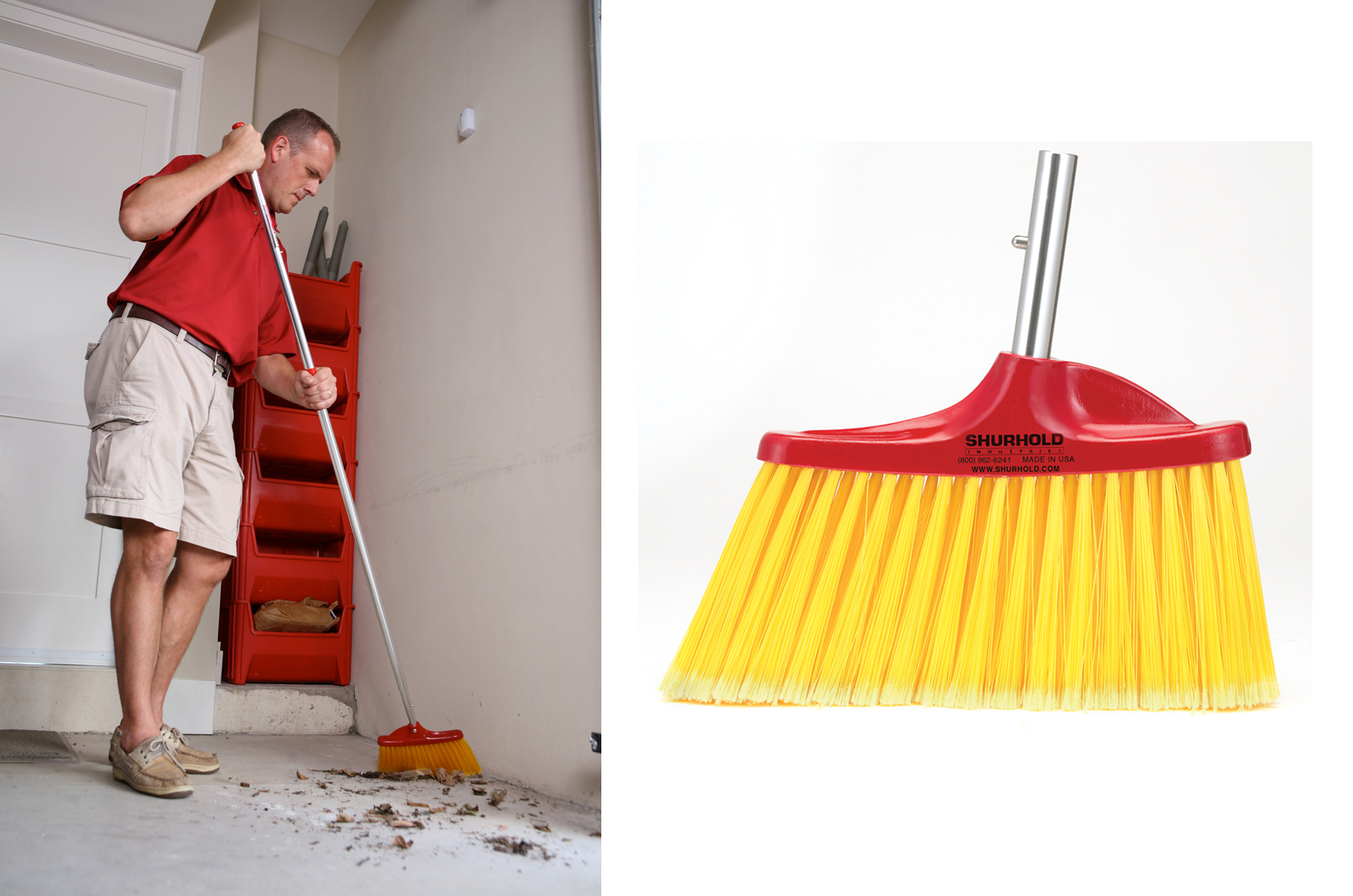 Angled Broom Sweeps Away Dirt for a Clean RV | Shurhold