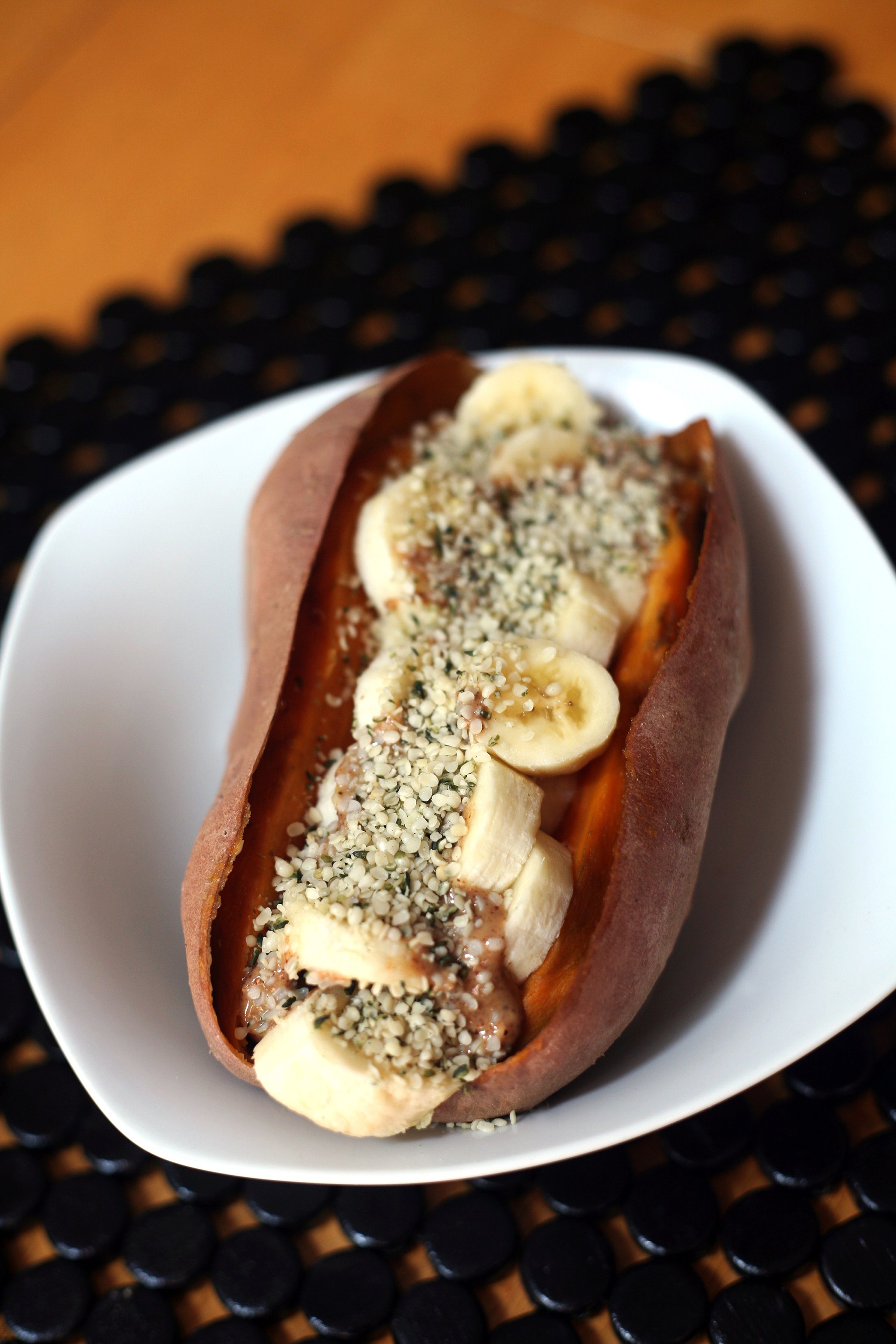 Banana, Almond Butter, Sweet Potato Breakfast | POPSUGAR Fitness