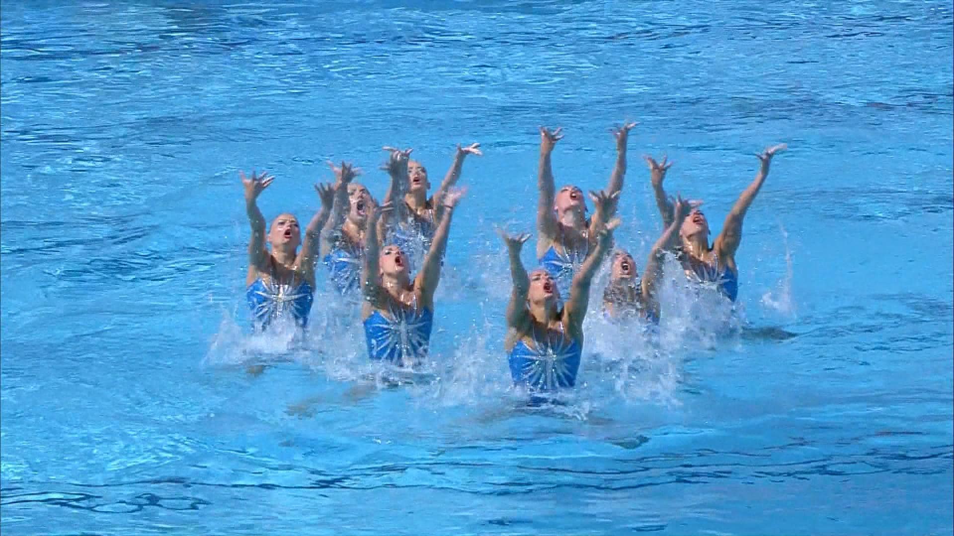 Egypt performs 'Lion King' synchronized swimming routine | NBC Olympics
