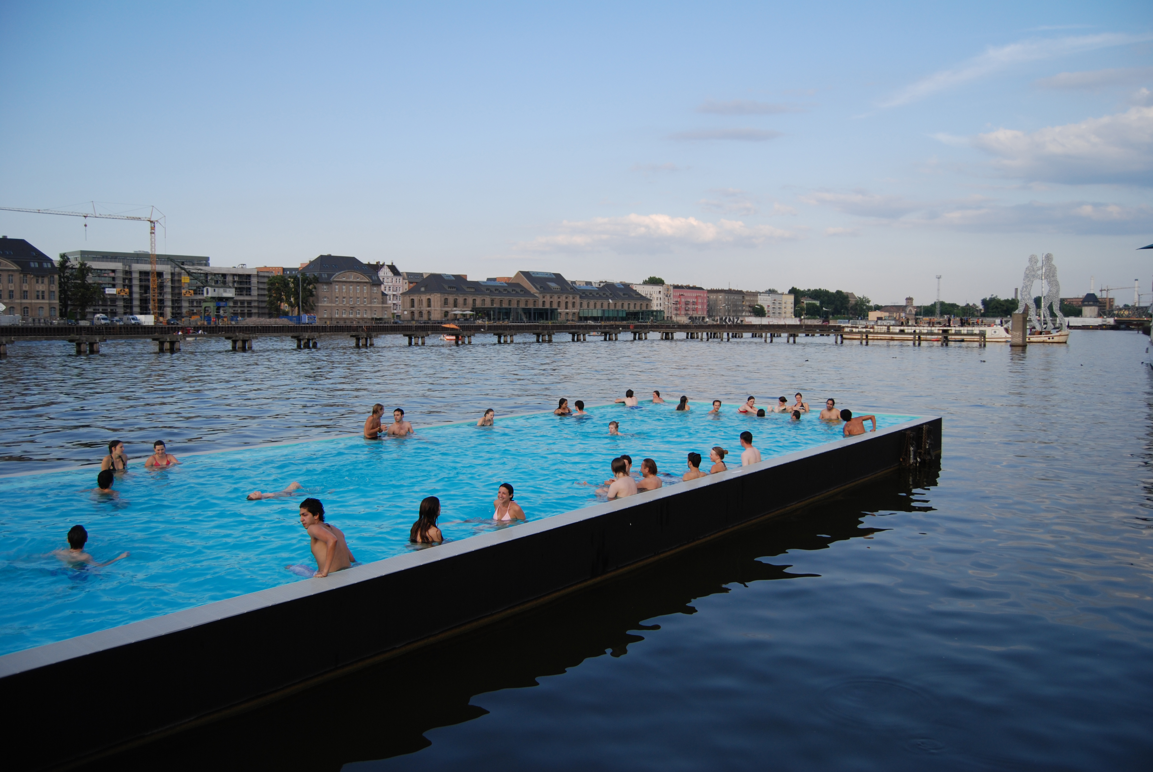 Swimming pool in the spree photo