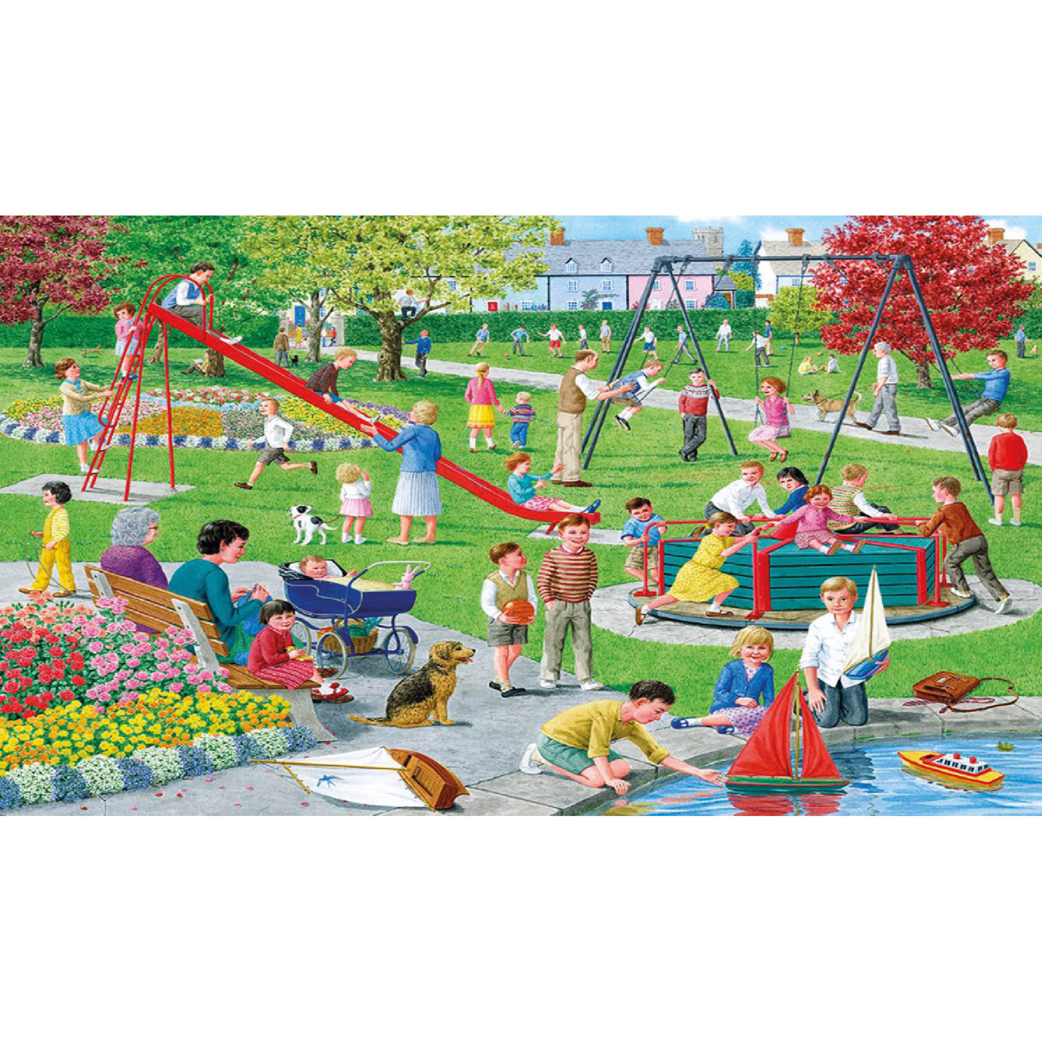 XL 500 piece Jigsaw - Swings & Roundabouts - The Partially Sighted ...
