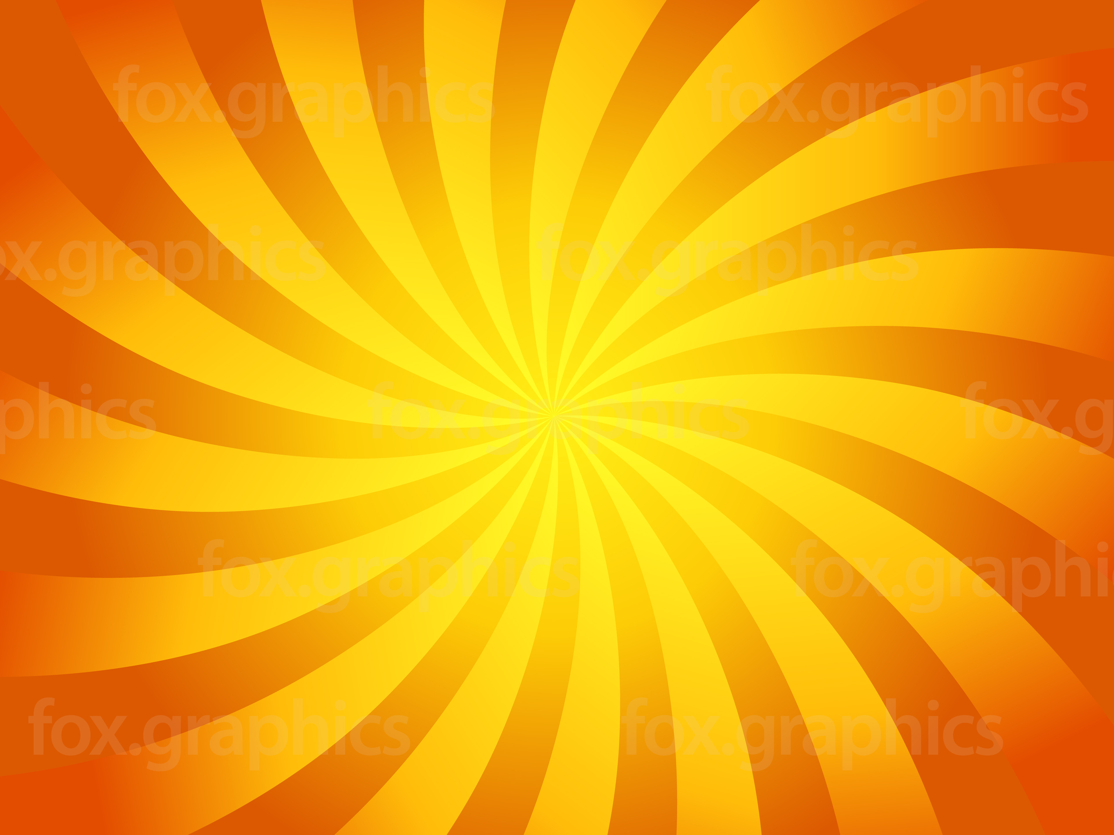 Yellow swirl background - Fox Graphics
