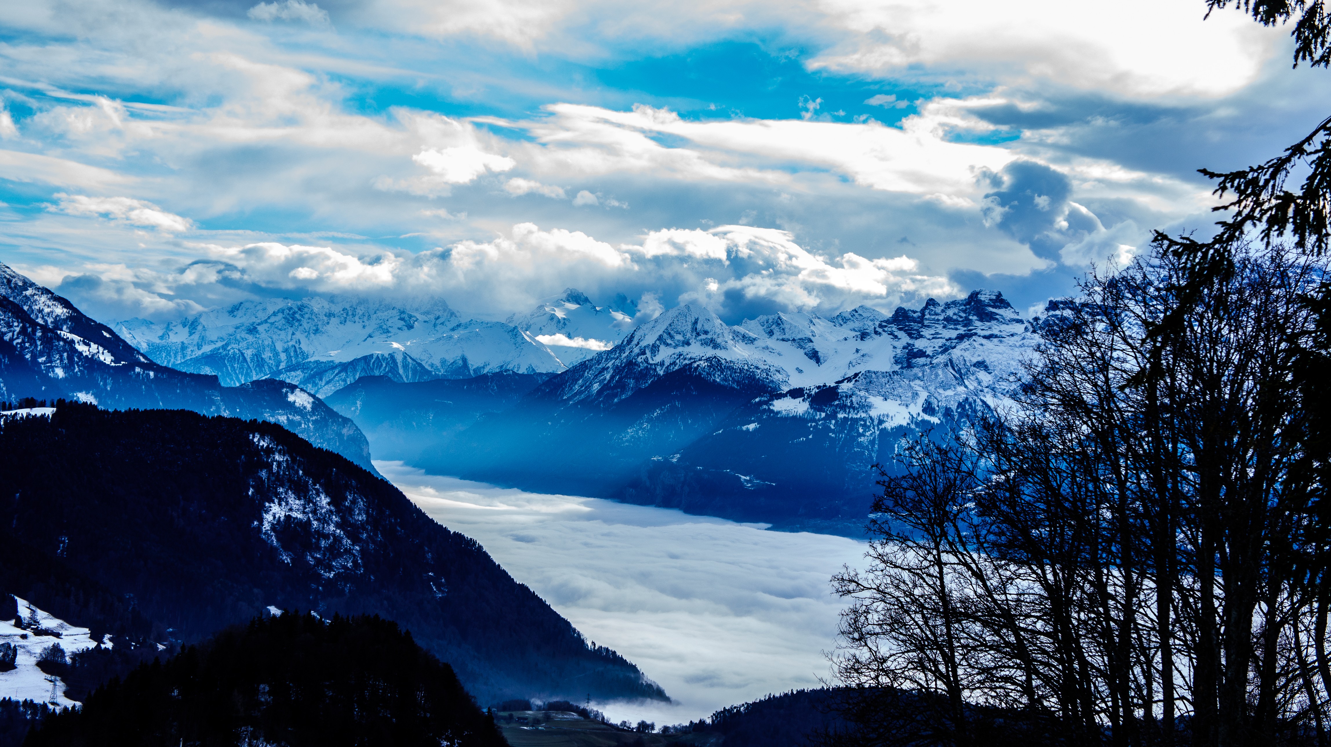 Mountain: Swiss Alps Switzerland Clouds Mountain View Nature Moutain ...
