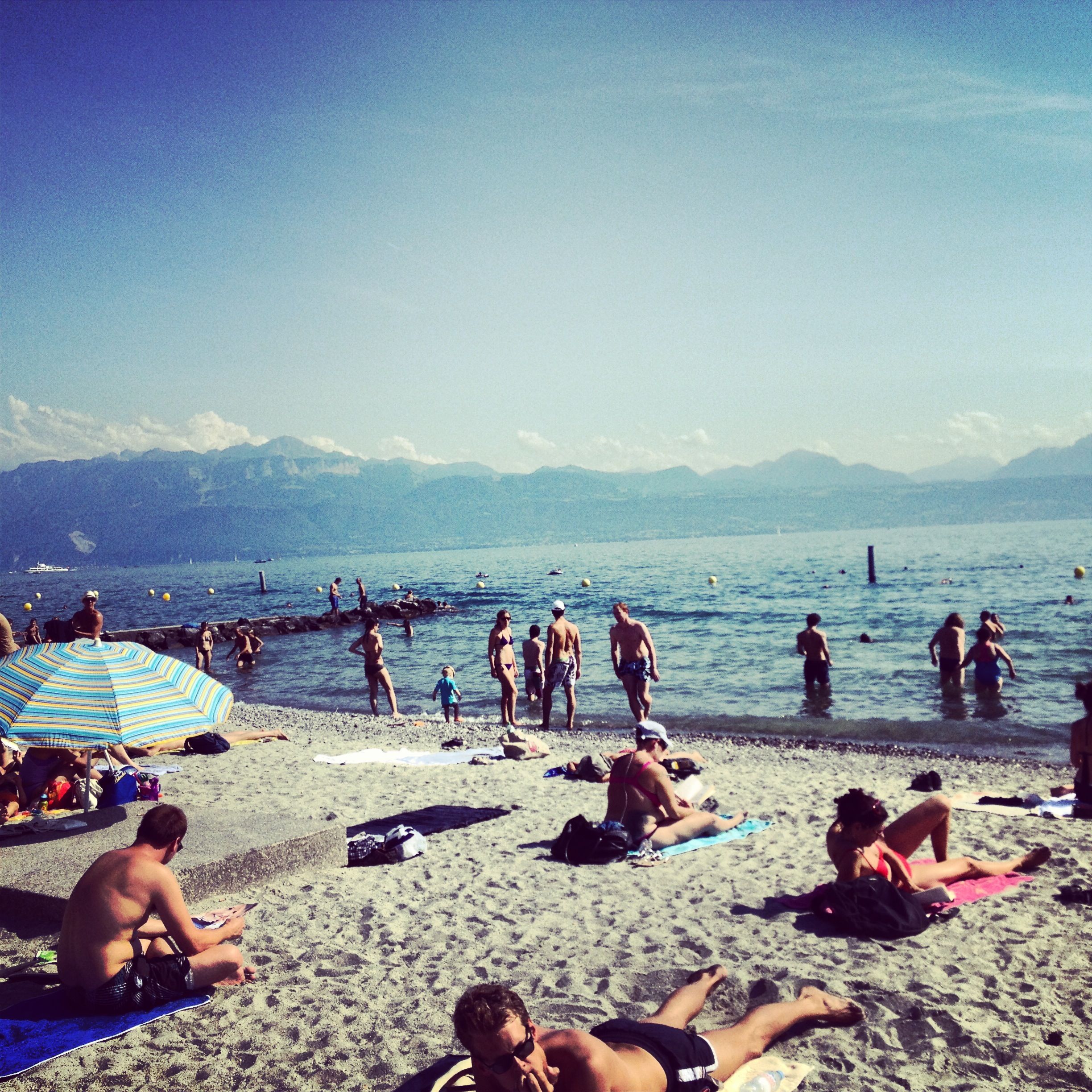 Lausanne beach, Switzerland | Switzerland | Pinterest | Lausanne ...