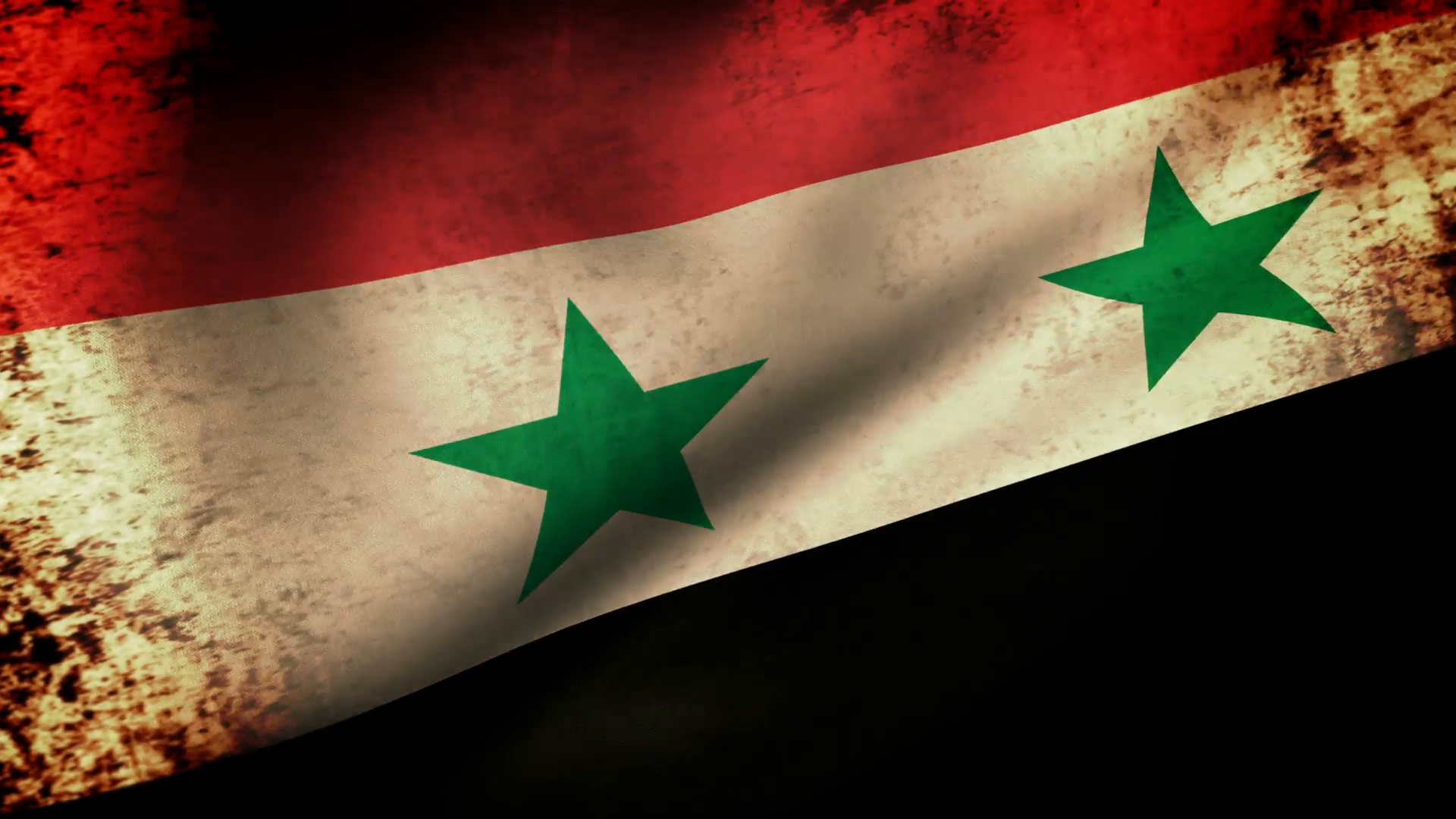 Syria Flag Waving, grunge look Motion Background - Videoblocks
