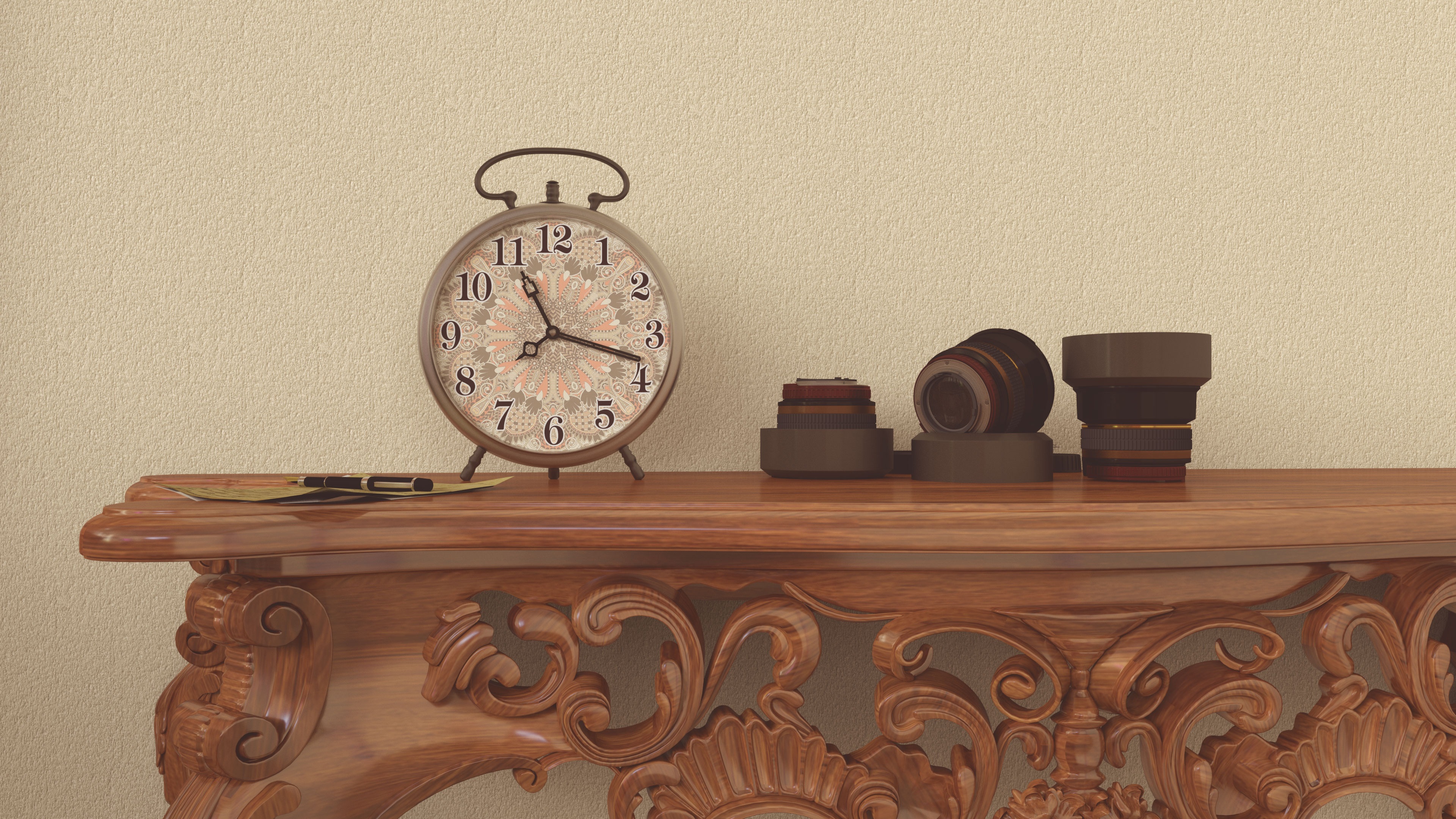 Table clock photo