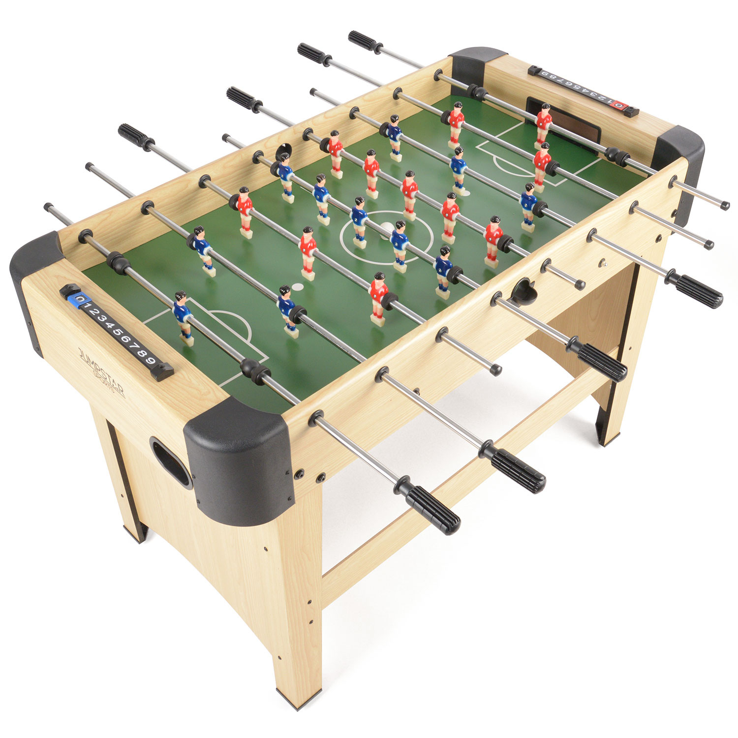 JumpStar 4ft Football Table Sports Games Tabletop Full Size Wooden ...