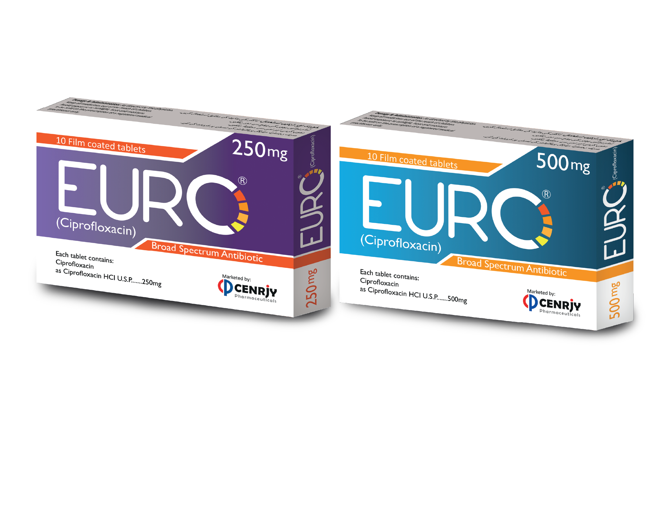 EURO (Ciprofloxacin) Tablets | CENRJY PHARMACEUTICALS