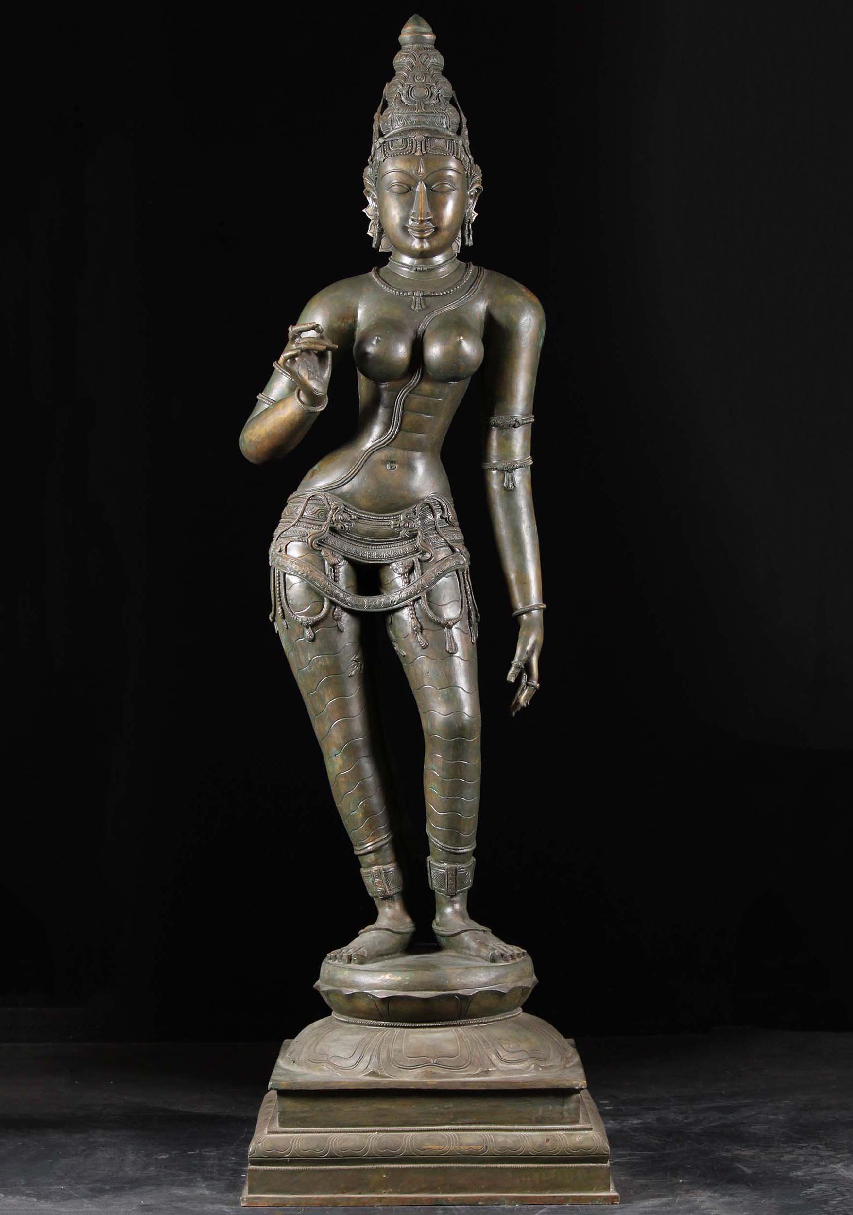 Bronze Masterpiece Parvati as Shivakami Statue 68