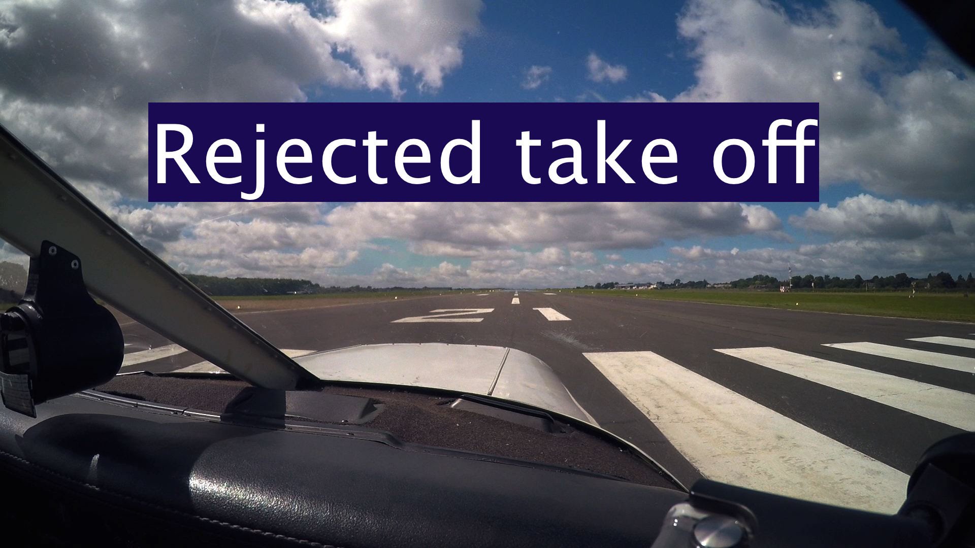 Rejected take off, PA28, Biggin Hill UK - YouTube