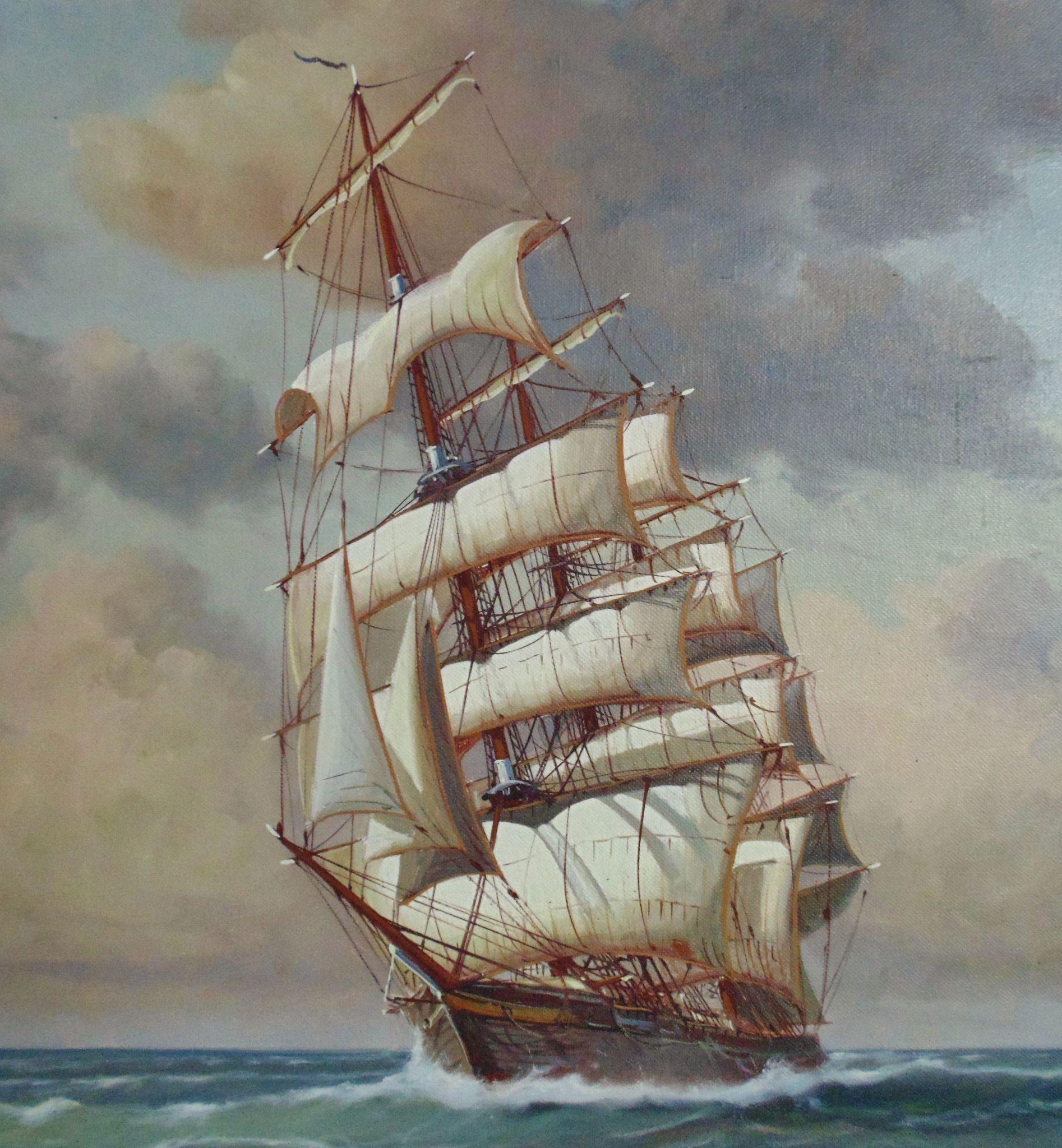 Tall ship painting photo