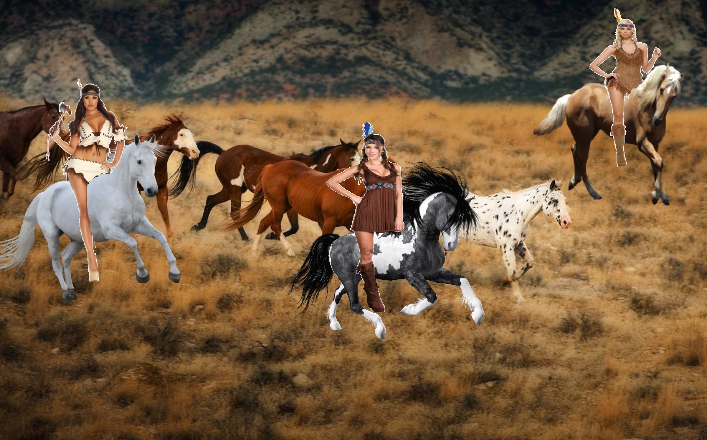 Native Americans images 3 hot brave native american women riding ...