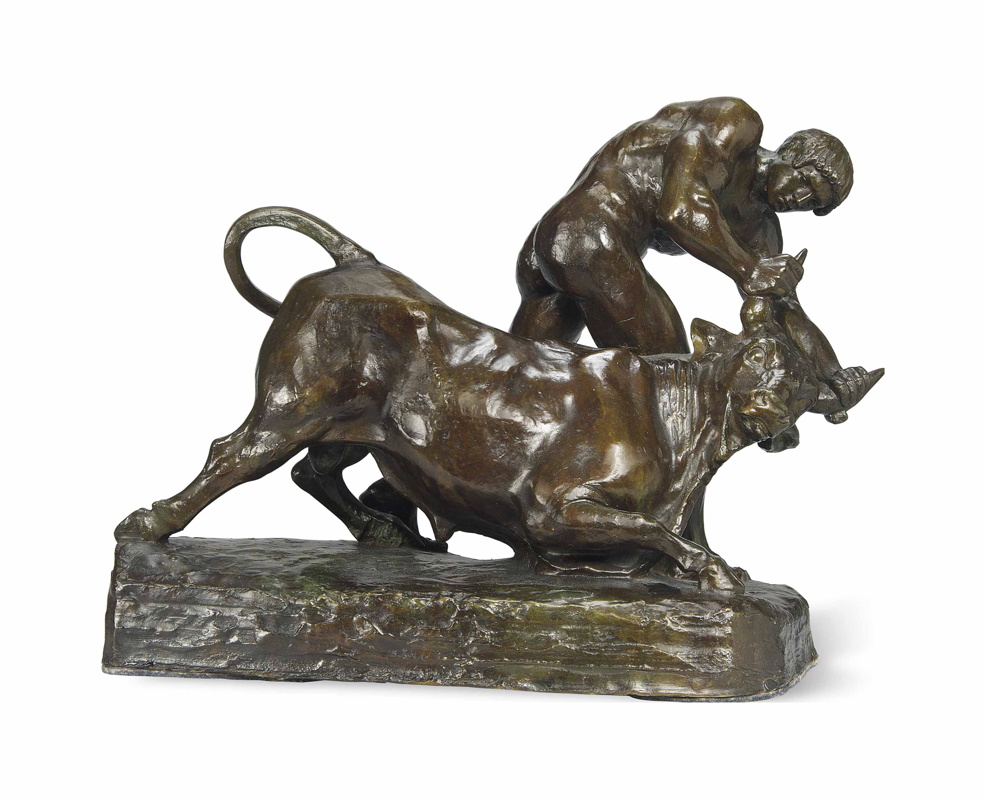 A BRONZE GROUP OF THE HERCULES TAMING THE BULL | AFTER A. CARLI ...