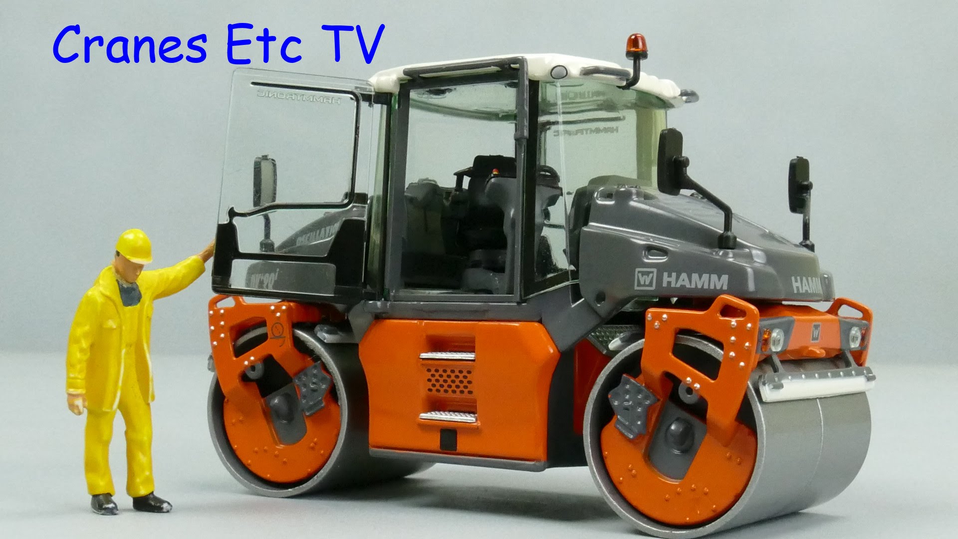NZG Hamm DV+ 90i VV Tandem Roller by Cranes Etc TV - YouTube