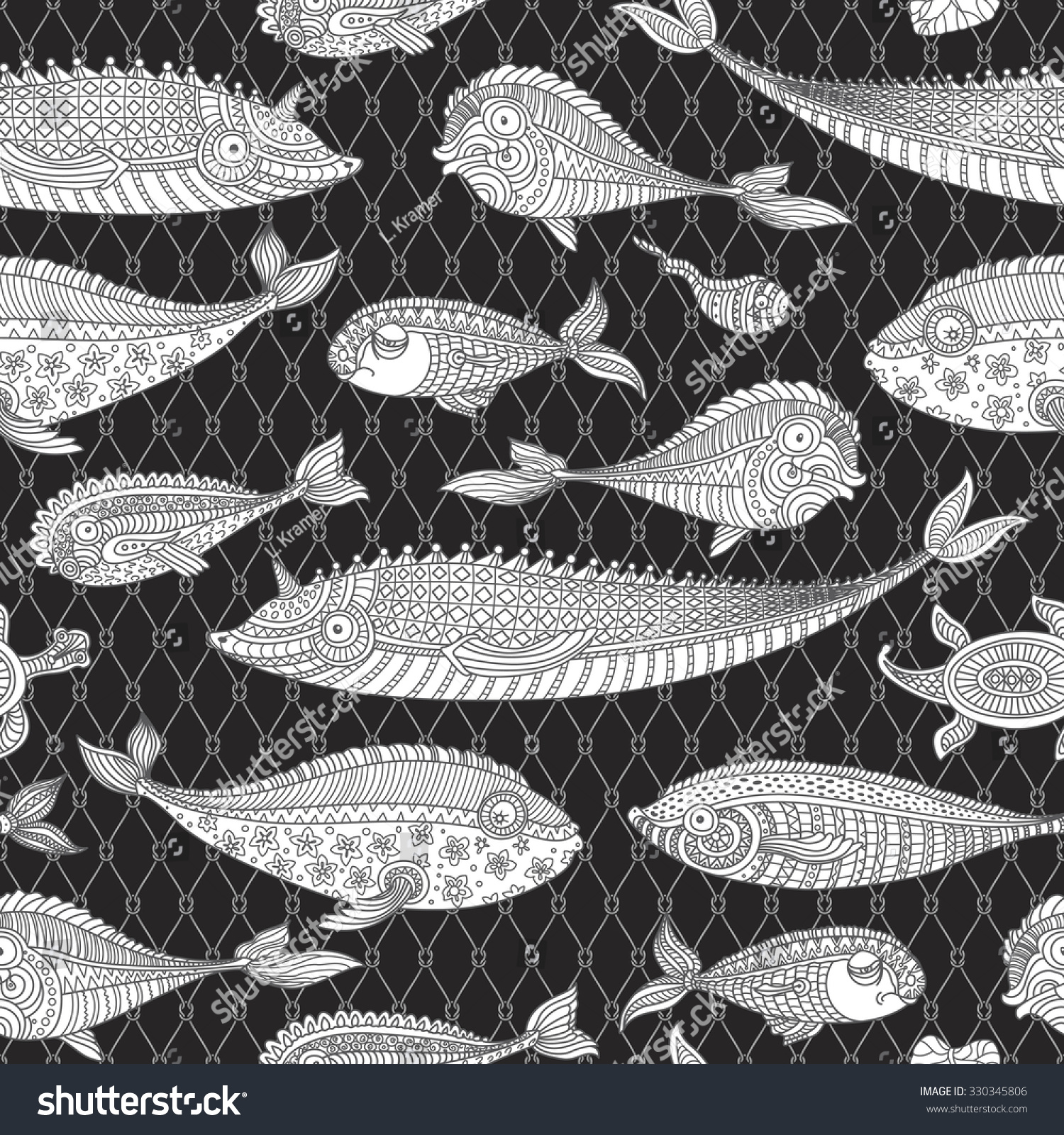 Tangled fishnet texture photo