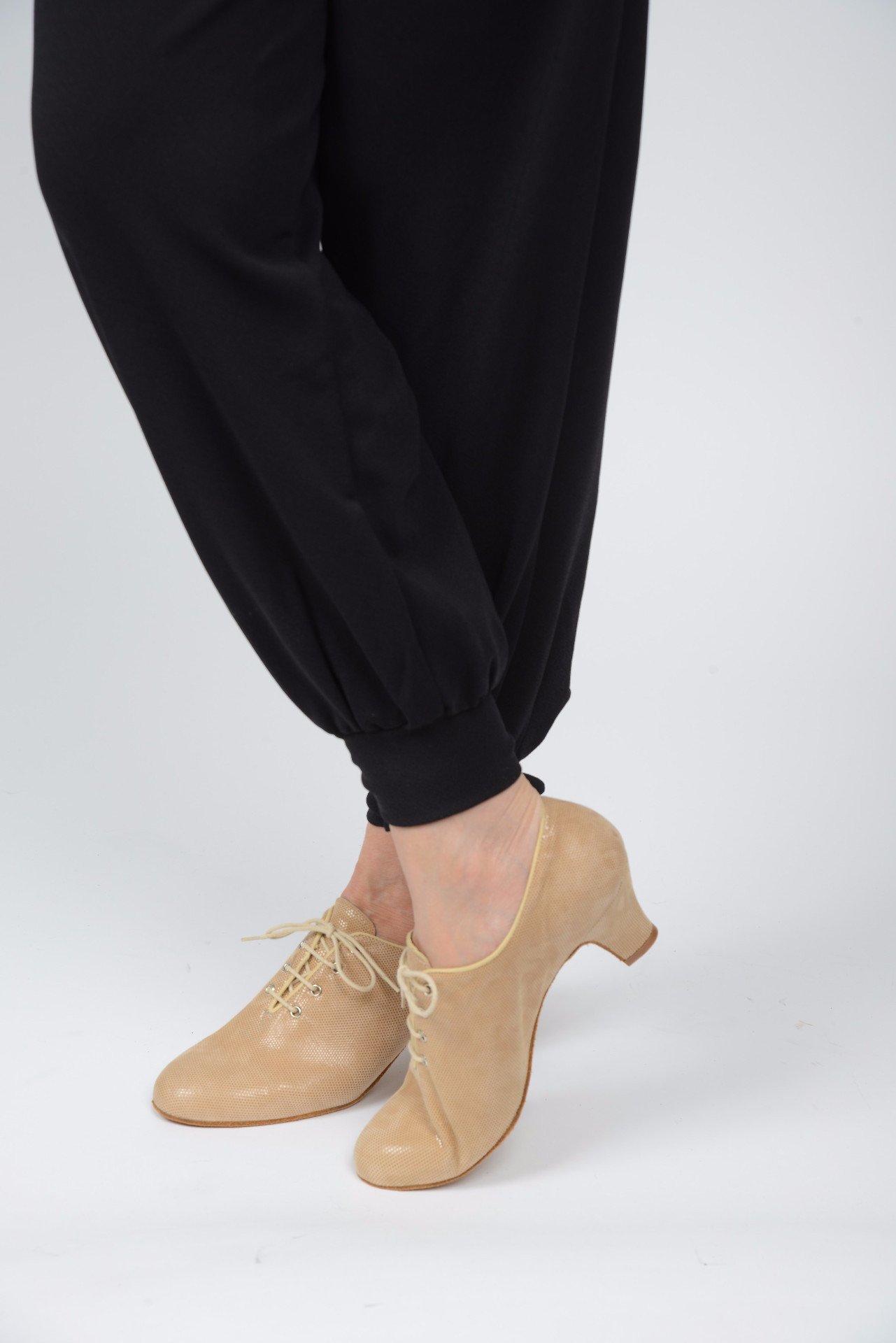 Italian Tango Shoes: Trainers - Beige Lame Leather by Paoul - Axis Tango