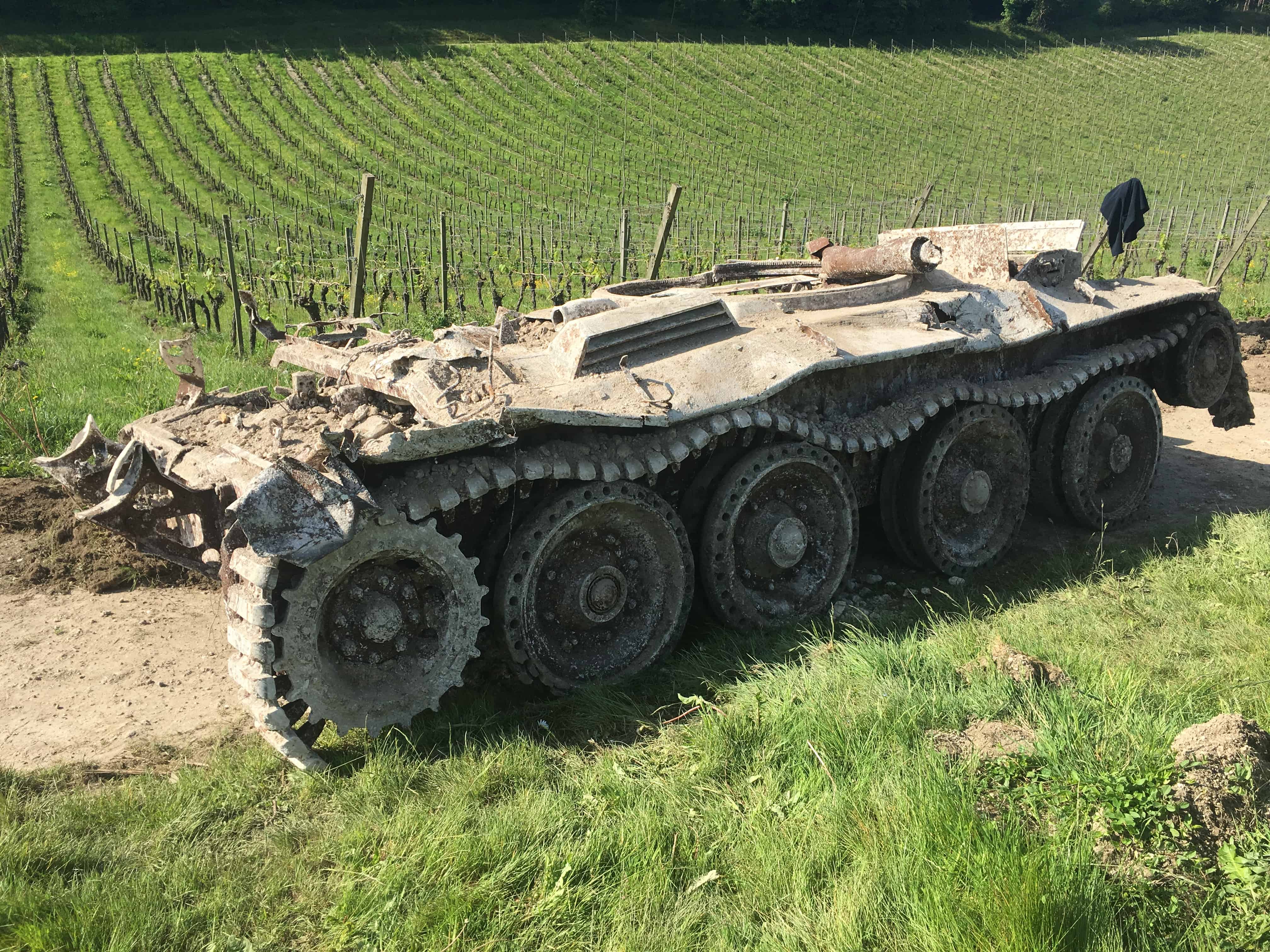 Extremely rare Second World War tank has been dug up at Denbies ...