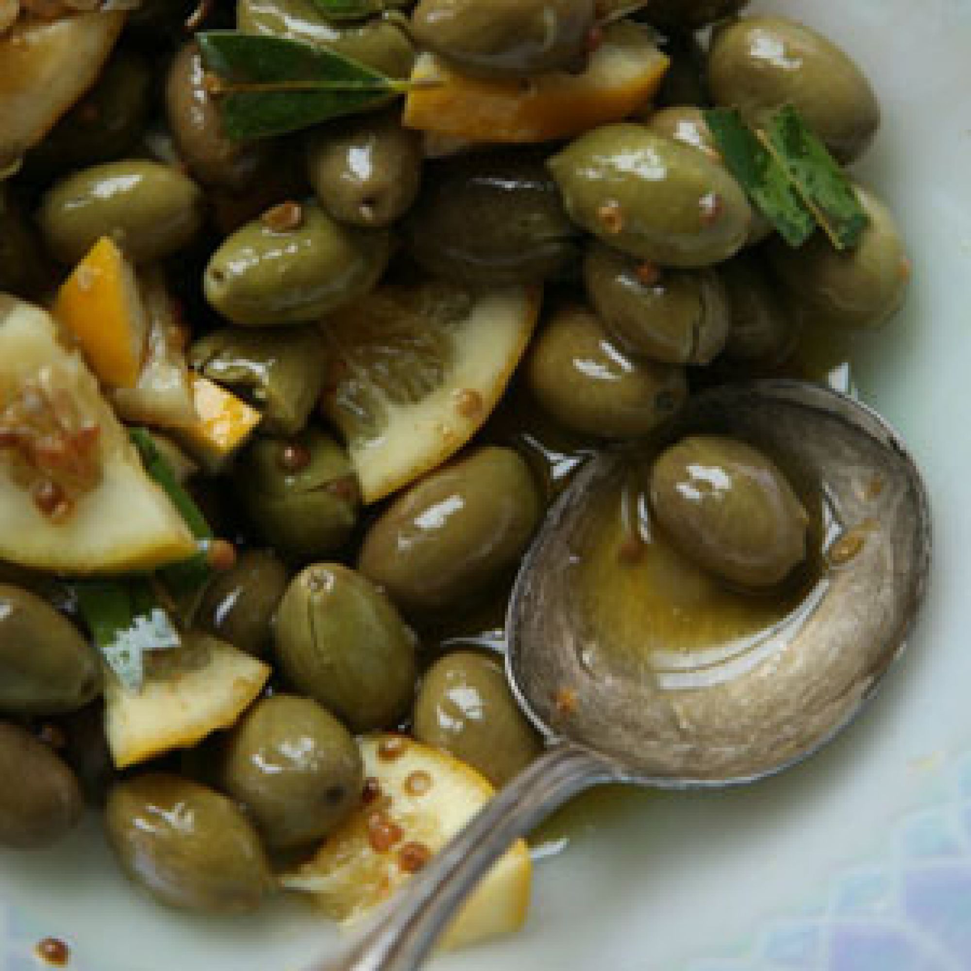 Lemon and Coriander Marinated Olives | Coriander seeds, Coriander ...