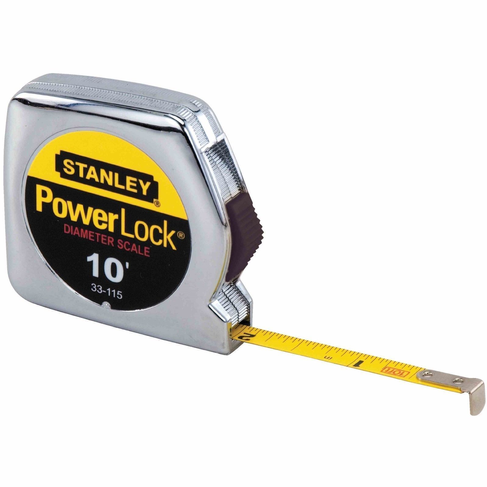 Stanley Measure 33-115 10-Feet by 1/4-Inch Powerlock Pocket Tape ...