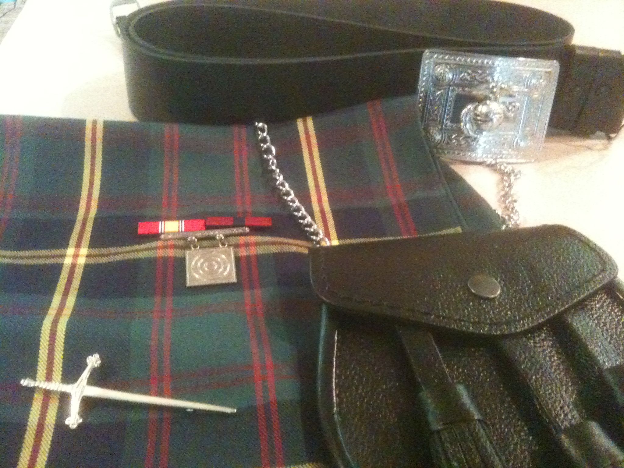 My USMC tartan kilt and regalia to march with Veterans For Human ...