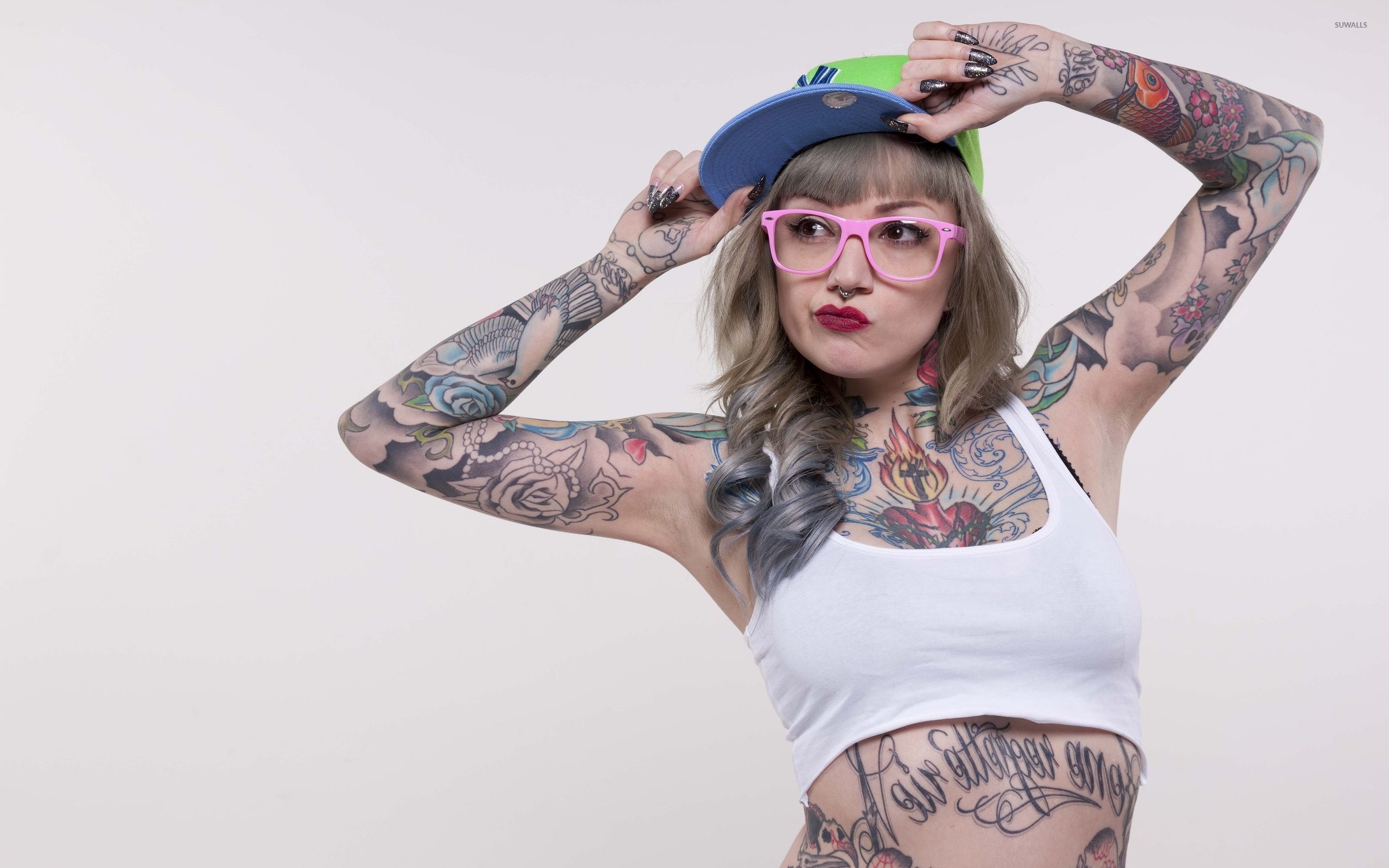 Tattooed girl wallpaper - Girl wallpapers - #32679