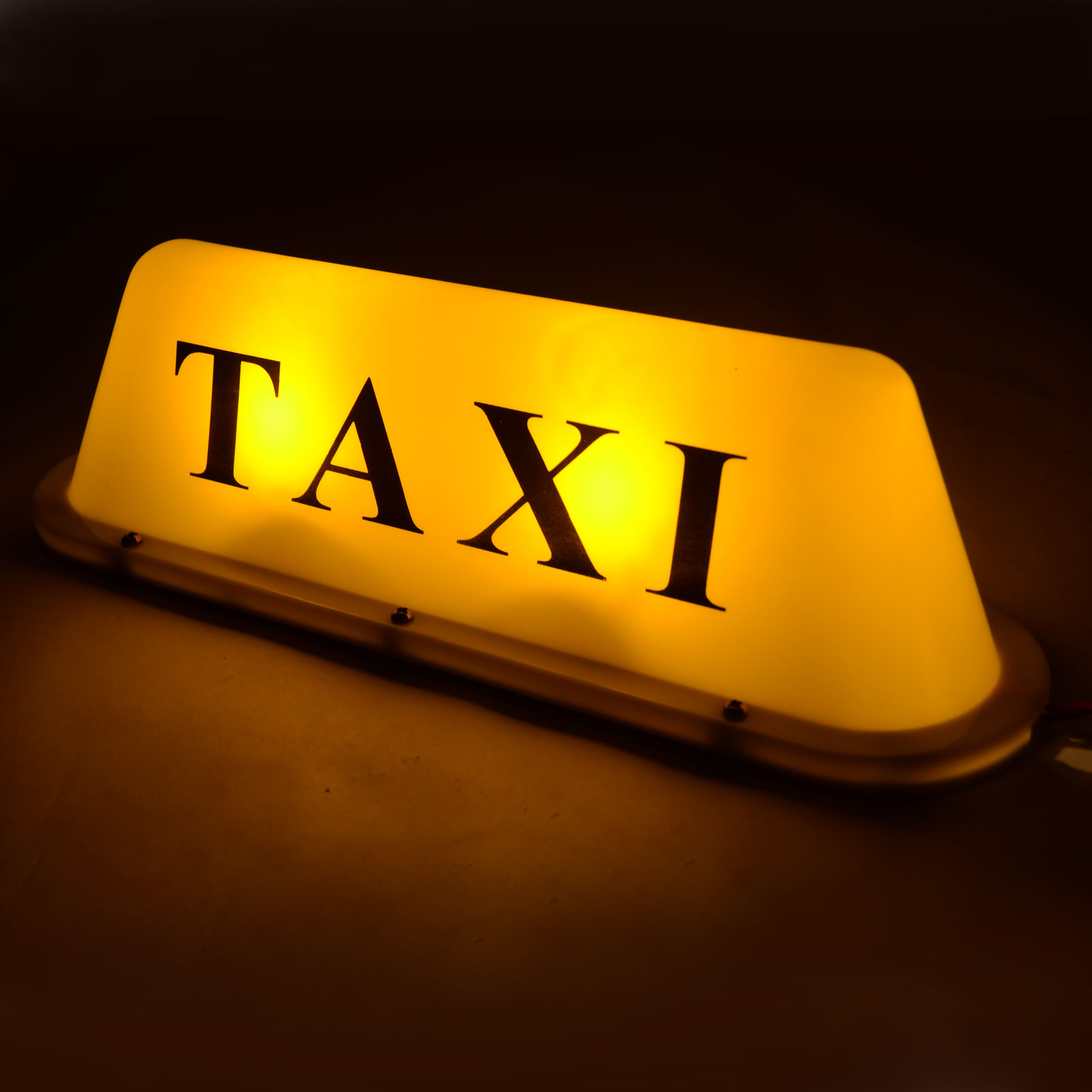 Yellow Waterproof Large-size Magnetic 12V Roof Top Taxi Cab Sign ...