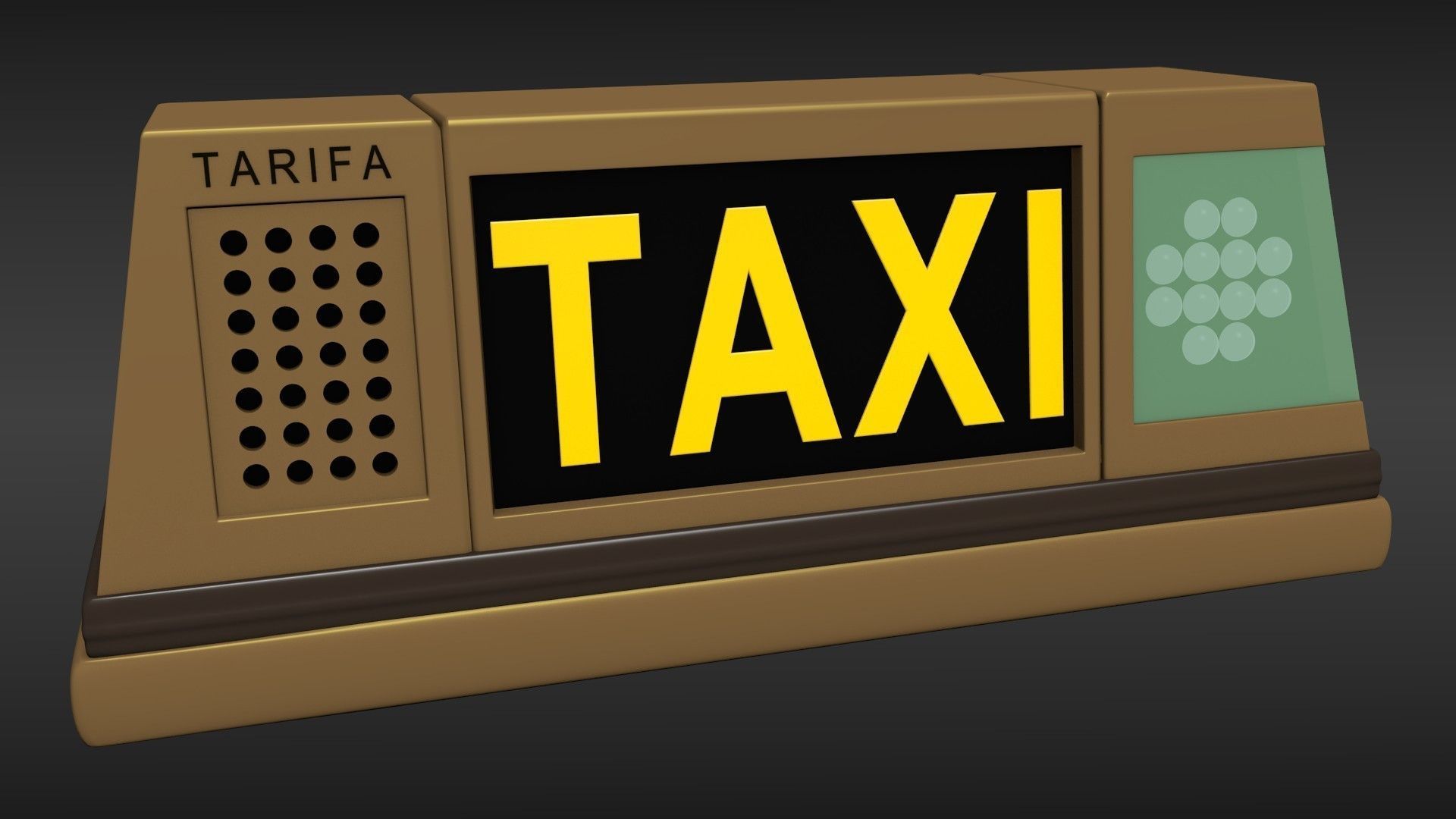 3D model Taxi Sign Light | CGTrader