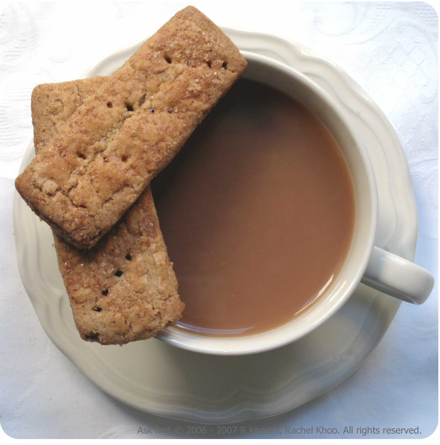 A nice cup of tea and a biscuit - Rachel Khoo
