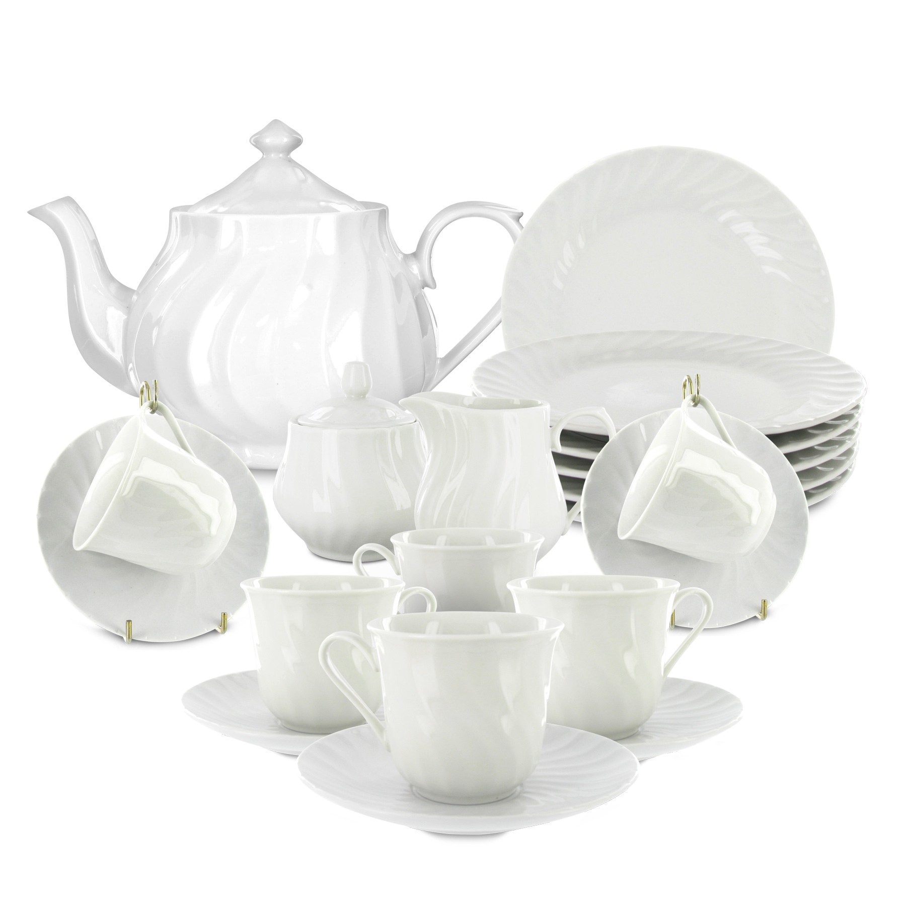 Imperial White Tea Set