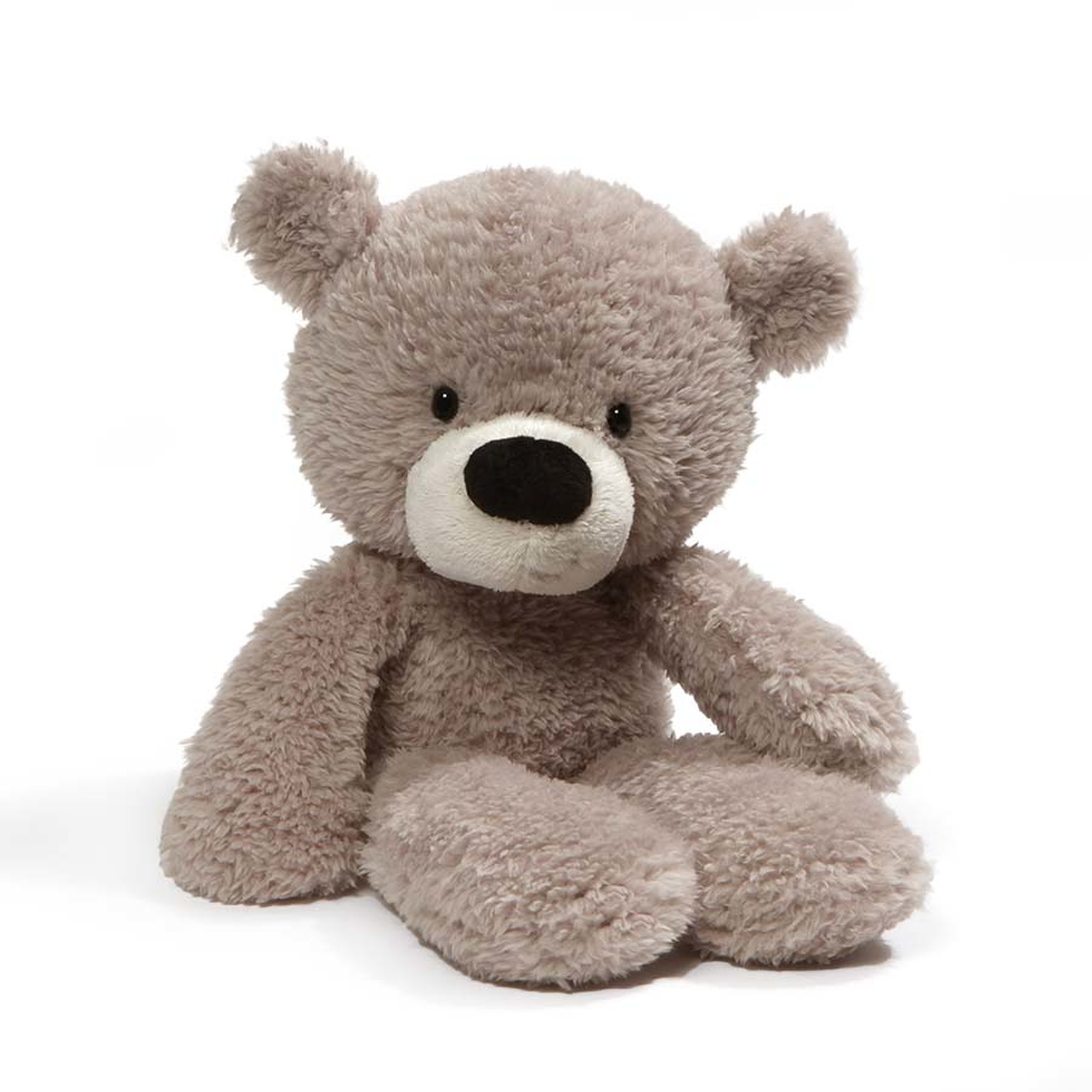 Gund Fuzzy Teddy Bear Gray 13.5 Inches - Natures Collection Soft ...