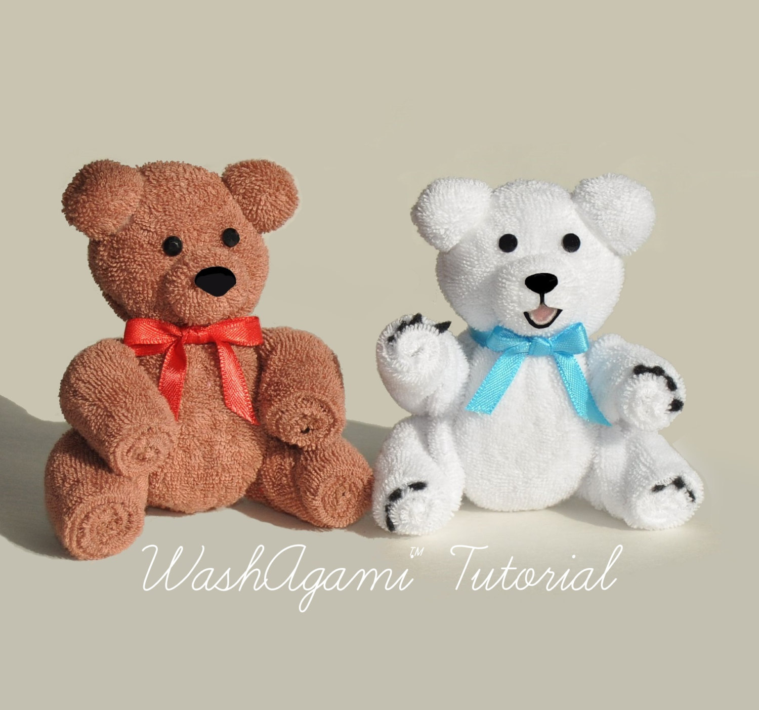 Baby Washcloth Teddy Bear Washcloth Polar Bear WashAgami ™