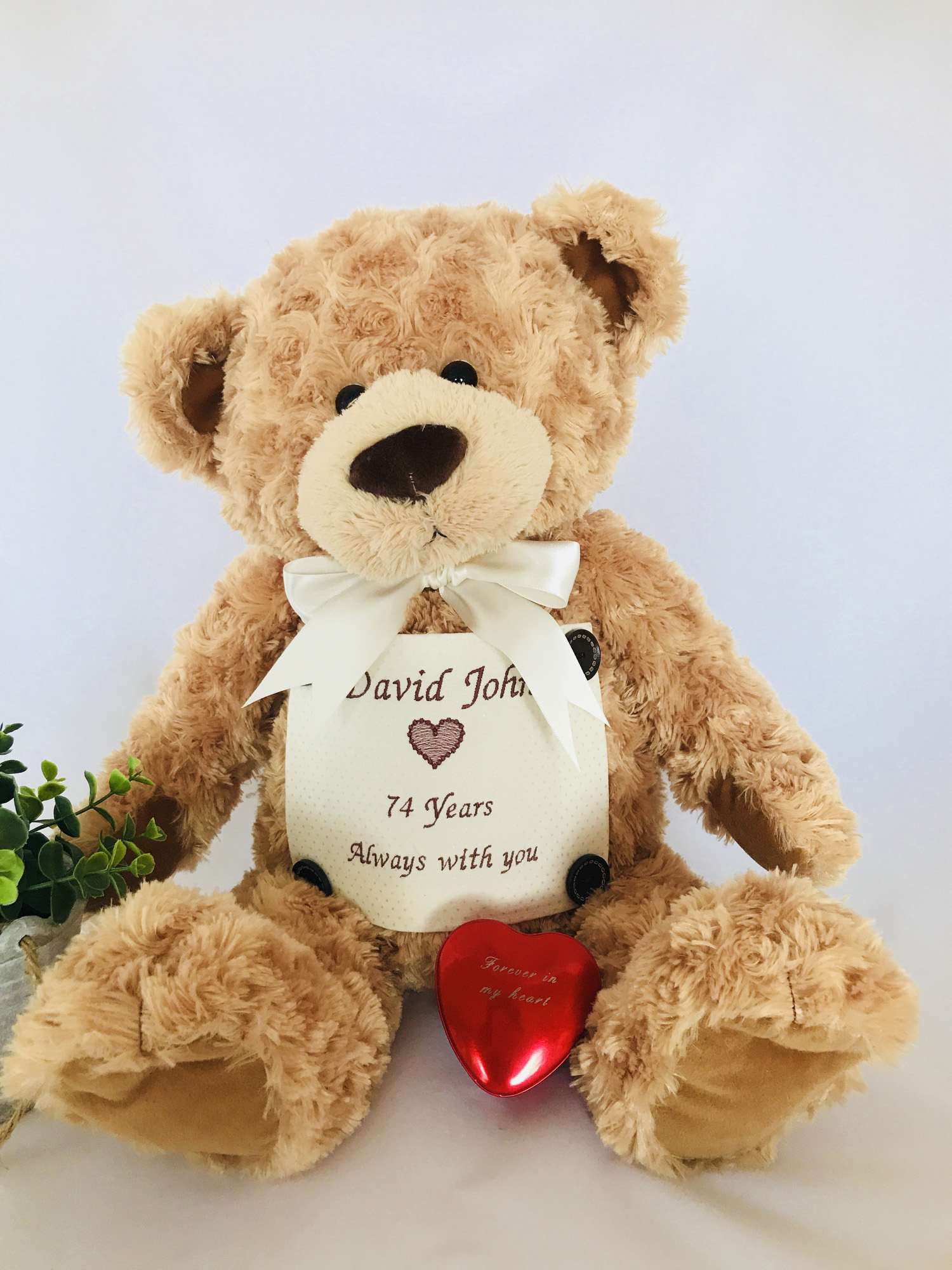 Extra large, soft and cuddly, this bear is the perfect teddy bear urn