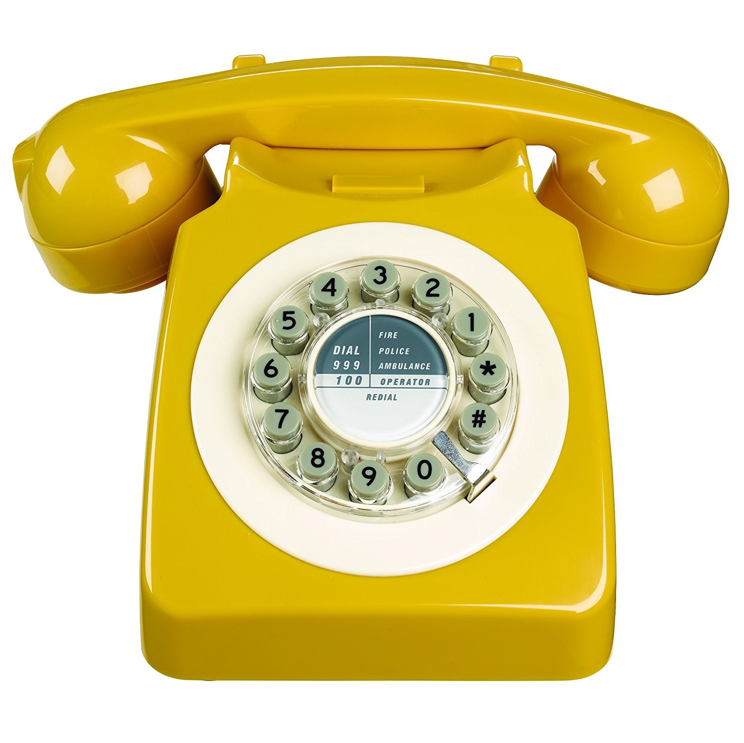 Wild & Wolf 746 Retro 1960`s Phone | Mustard | From £39.50 - PMC Telecom