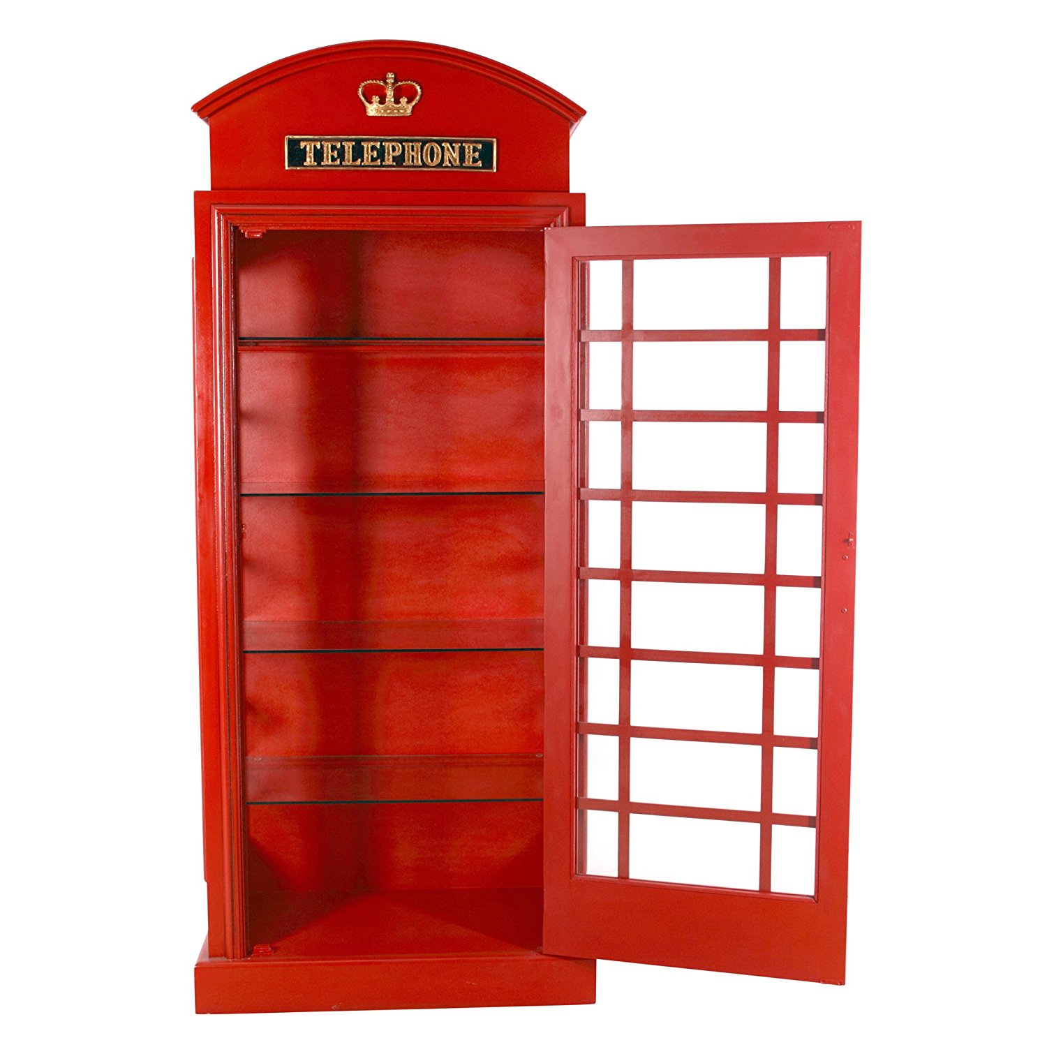 Amazon.com: Design Toscano British Telephone Booth Display Cabinet ...