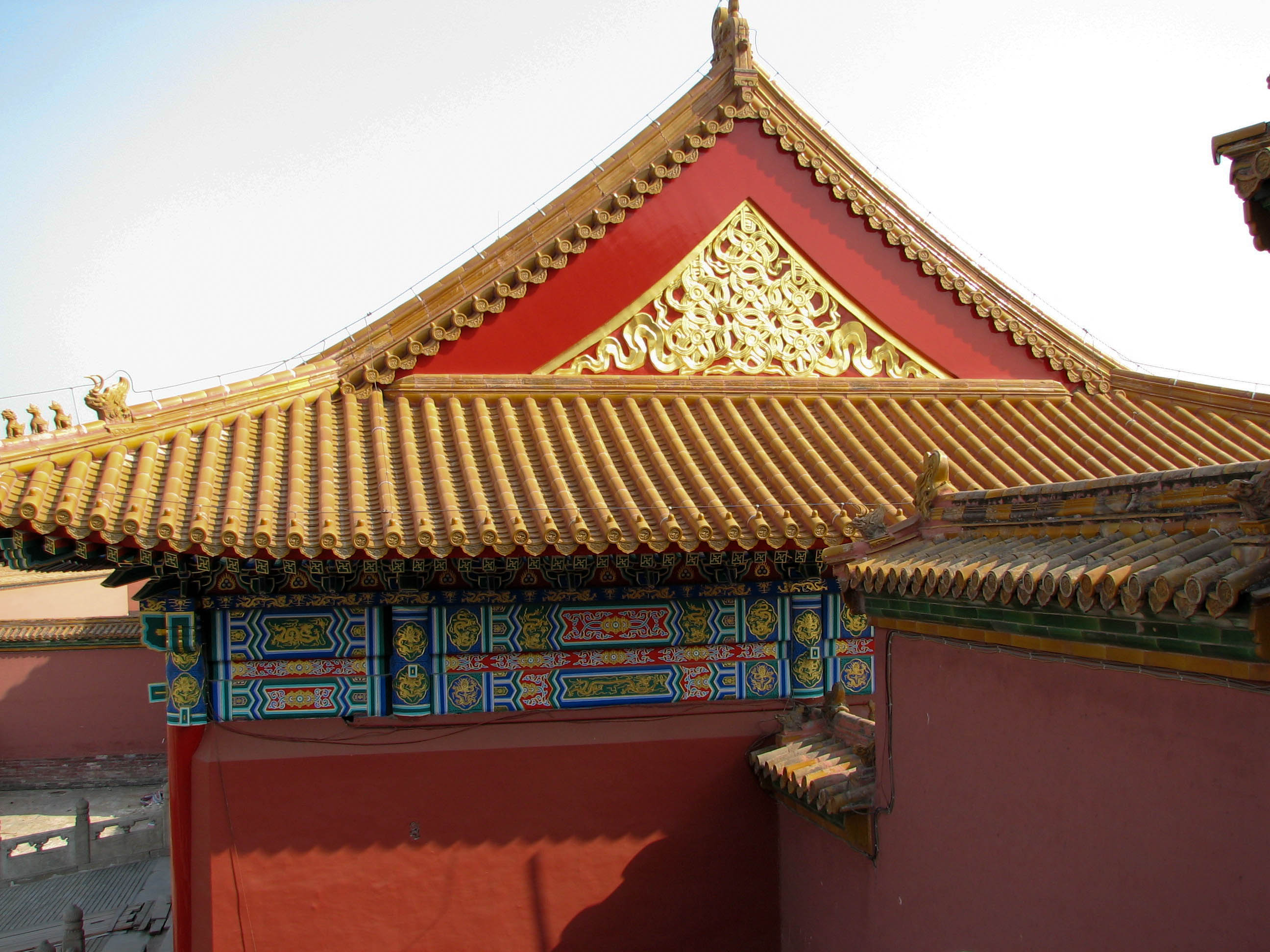 Temple roof detail photo