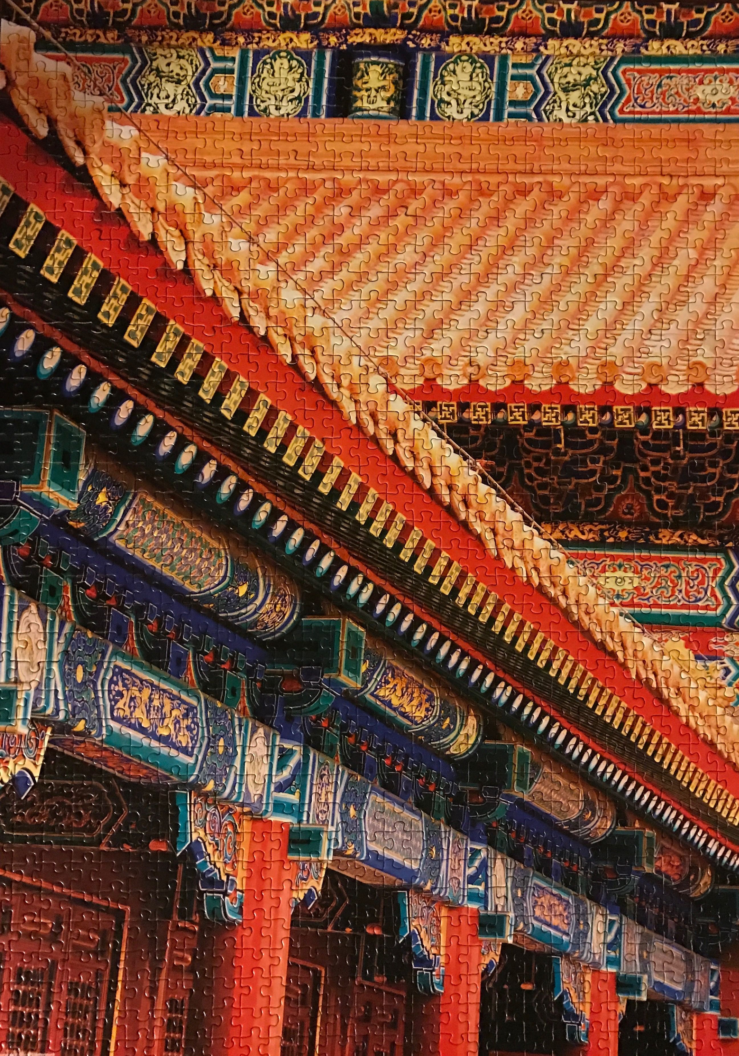Structures- Detail of roof on a Chinese Temple