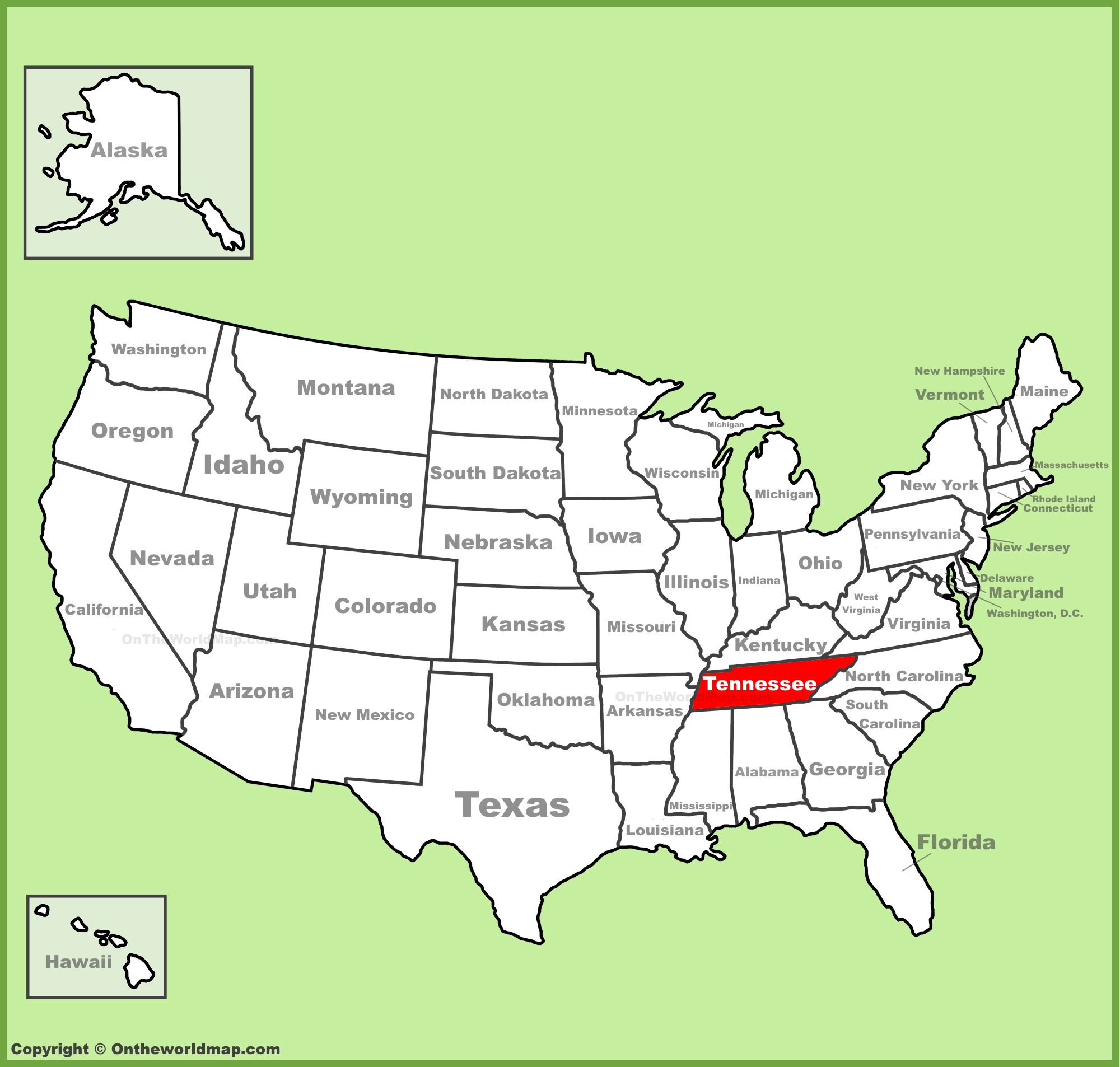 Tennessee State Maps | USA | Maps of Tennessee (TN) ﻿