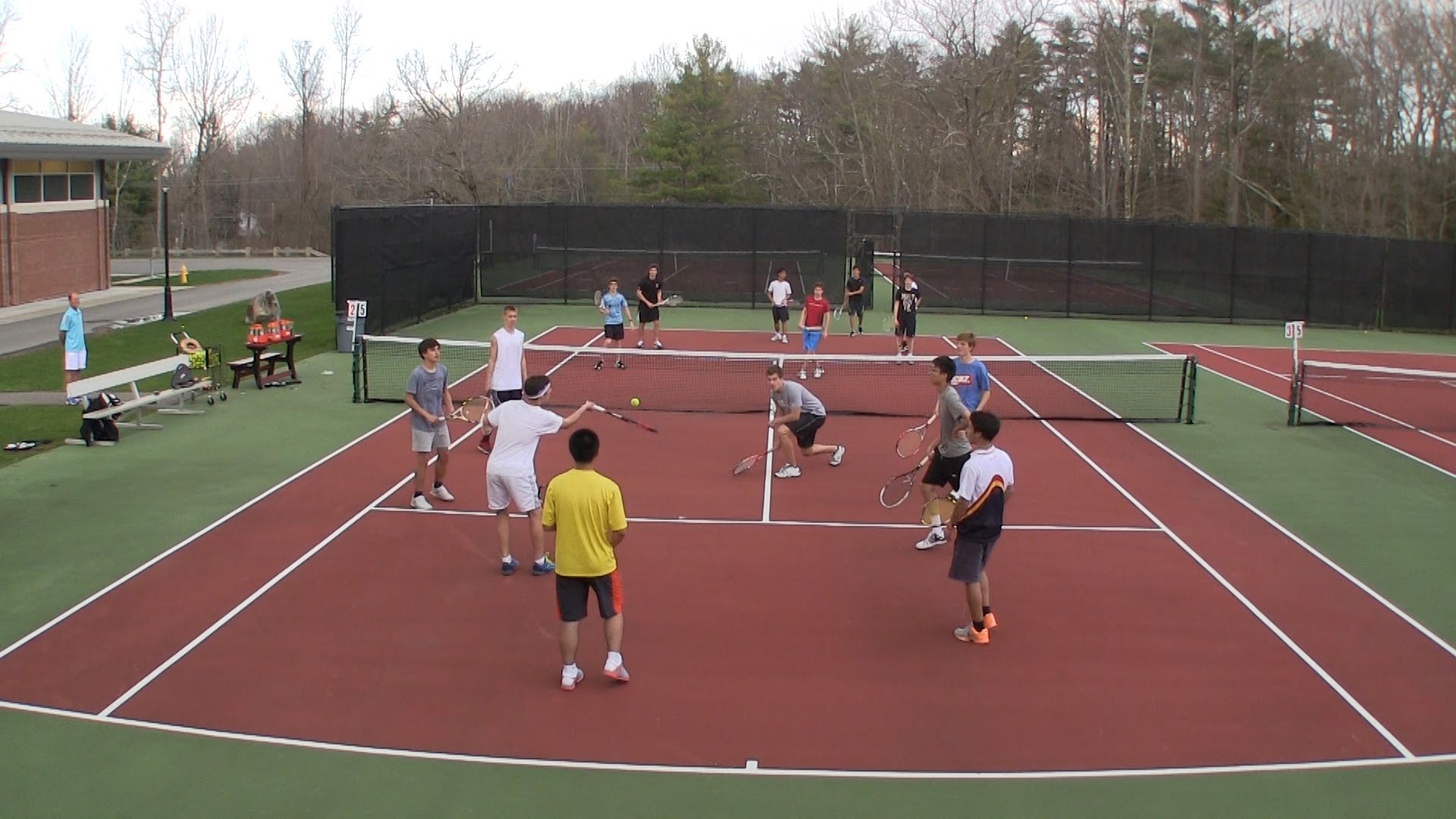 Tennis Game for Large Groups - All Touch Volleyball Tennis - YouTube